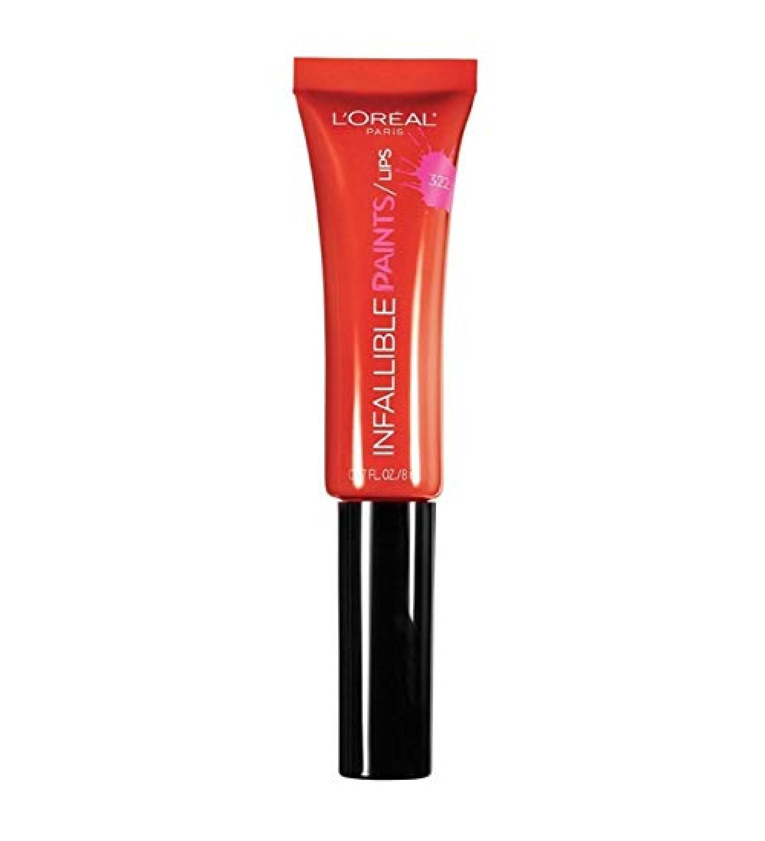 L'Or al Paris Infallible PAINTS/LIPS  Orange Envy  0.27 fl. oz. 0.27 Fl Oz (Pack of 1) Orange Envy