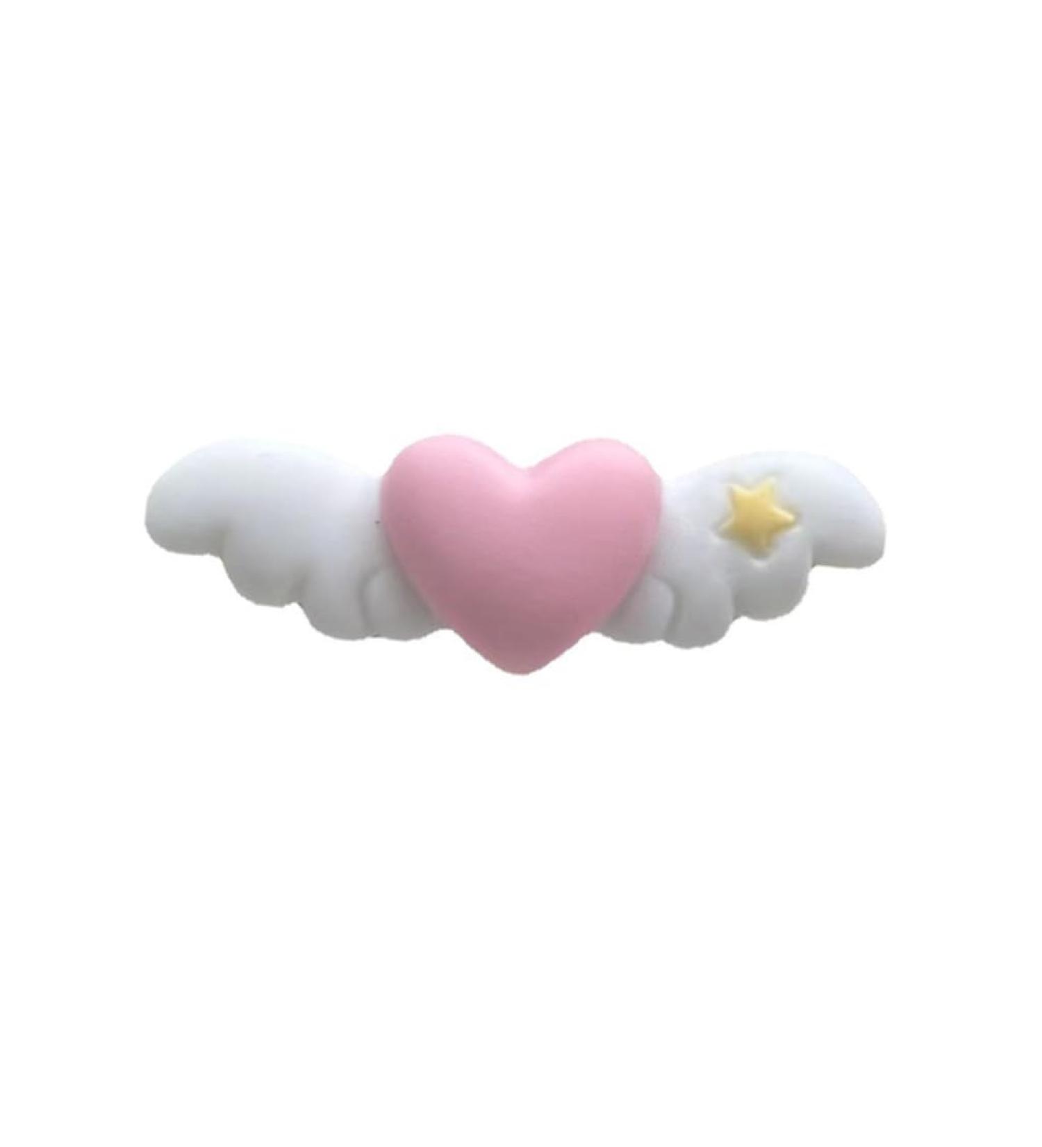 Limtula Superlatives Duckbill Heart Wing Hairpin for Woman Cute Sweet Style Charm Hair Clip Aesthetics Matte Hair Accessories White - Buy Online on GoSupps.com