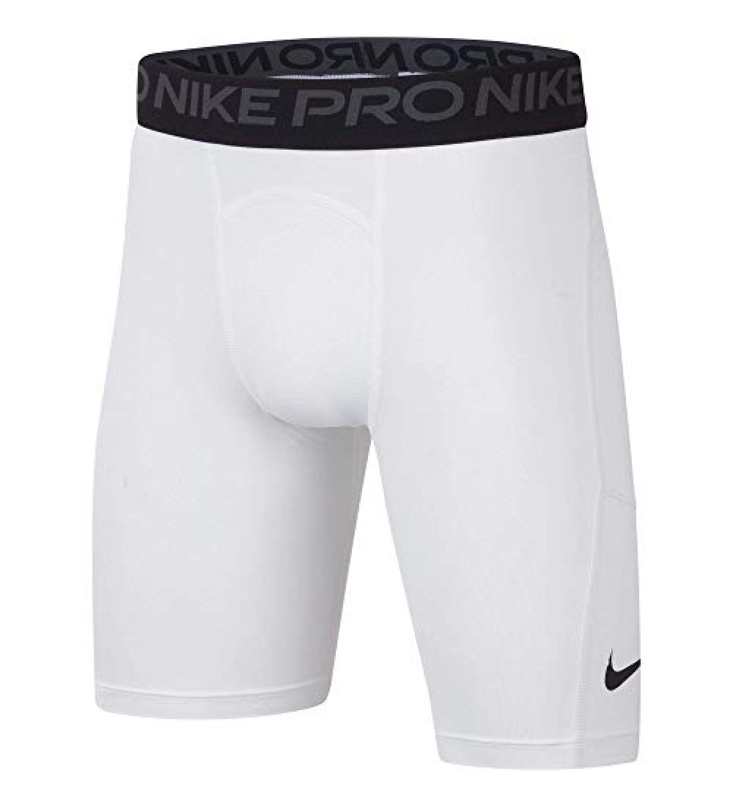 Nike Boy's Pro Compression Shorts Medium White