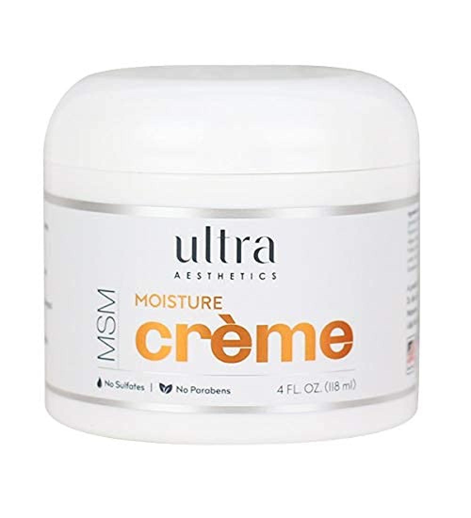 Ultra Aesthetics MSM Moisture Creme 4oz - Hydrating Skincare Solution - Buy Online on GoSupps.com