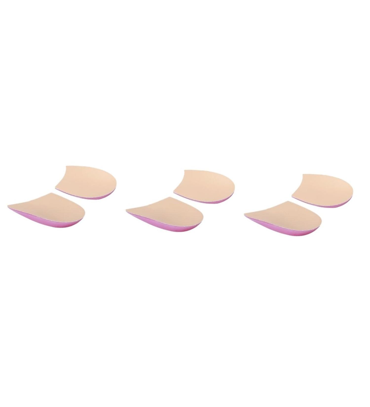 FOMIYES Height Increasing Insoles - Shock Absorption Gel Shoe Lifts for Men & Women - 3 Pairs of Orthopedic Height Insole - Pink PU Insoles - Buy Online on GoSupps.com