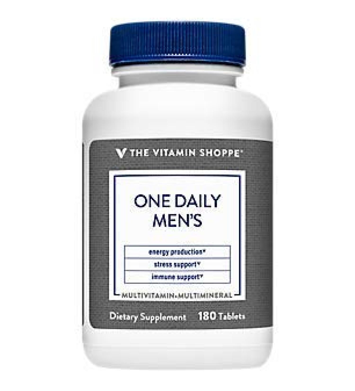 Vitamin Shoppe Men's One Daily Multivitamin 180 Tablets - Buy Online on GoSupps.com