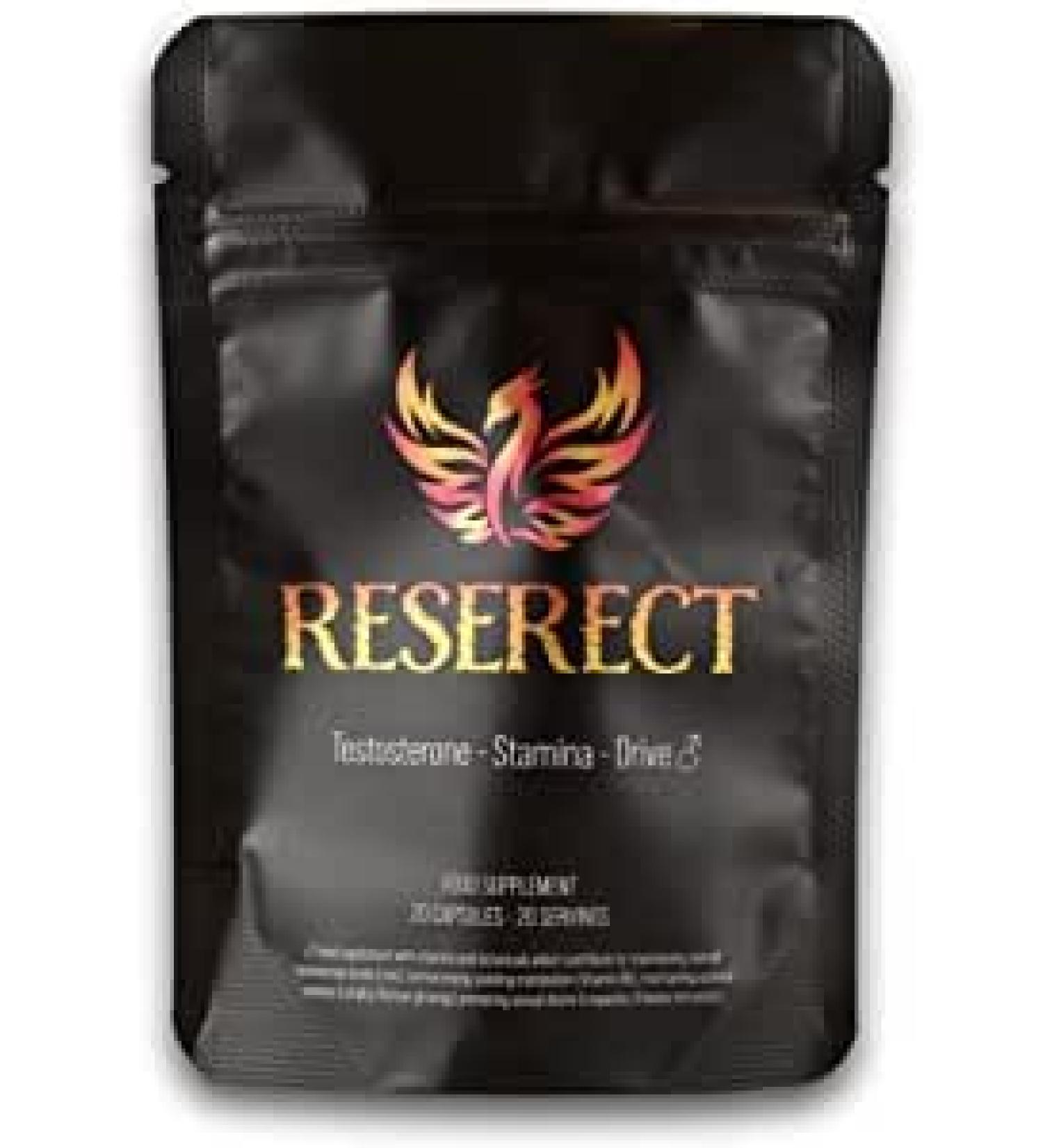 RESERECT 60 Capsules - Stamina & Drive Booster with Ginkgo Biloba, Korean Ginseng, Tribulus Terrestris - Energy & Focus Supplement - 60 Count - Buy Online on GoSupps.com