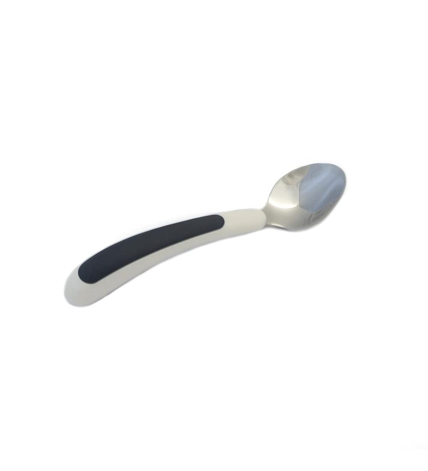 NRS Healthcare Kura Care Easy Grip Adult Teaspoon White & Black - Buy Online on GoSupps.com