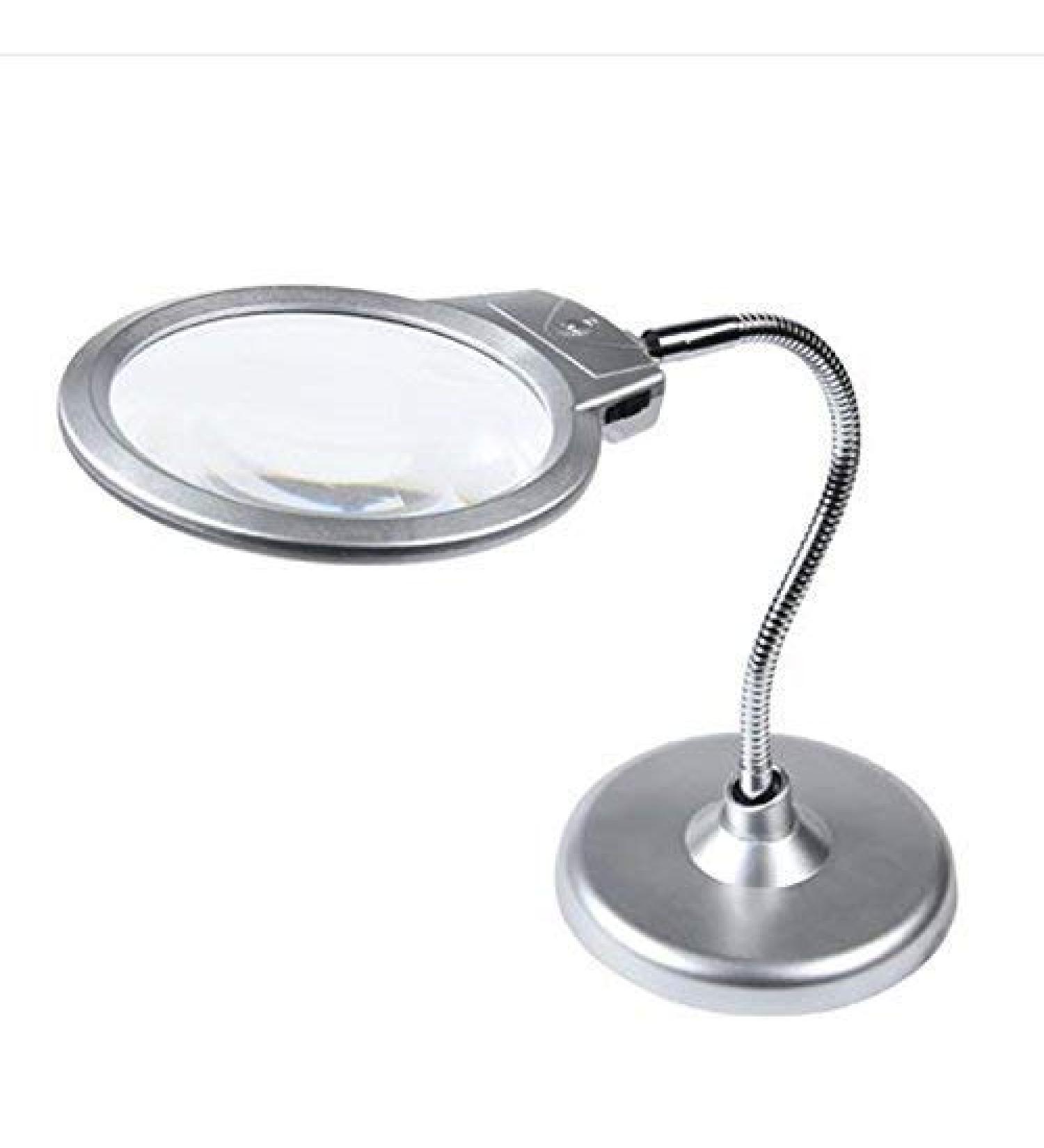 Desktop Glass LED Office Large Lens Reading Reading Old Children Children Students See Drawings Album Mobile Phone Repair Good Times - Buy Online on GoSupps.com