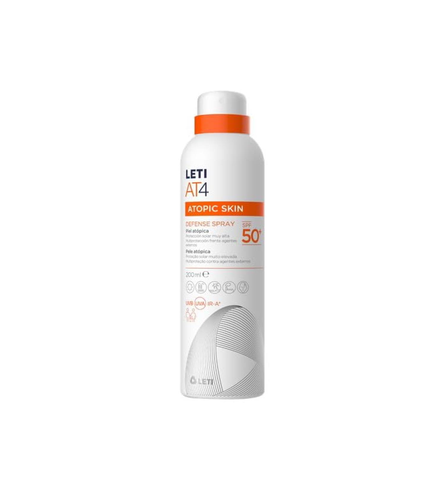 Leti Leti At4 Atopic Skin Defense Spray Spf50 200 Ml