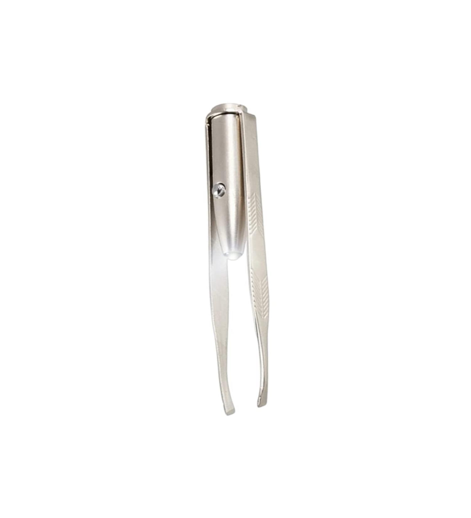 POPETPOP Led Eyebrow Tweezer Led Light Eyelash Tweezer Eyebrow Hair Removal Tweezer - Buy Online on GoSupps.com