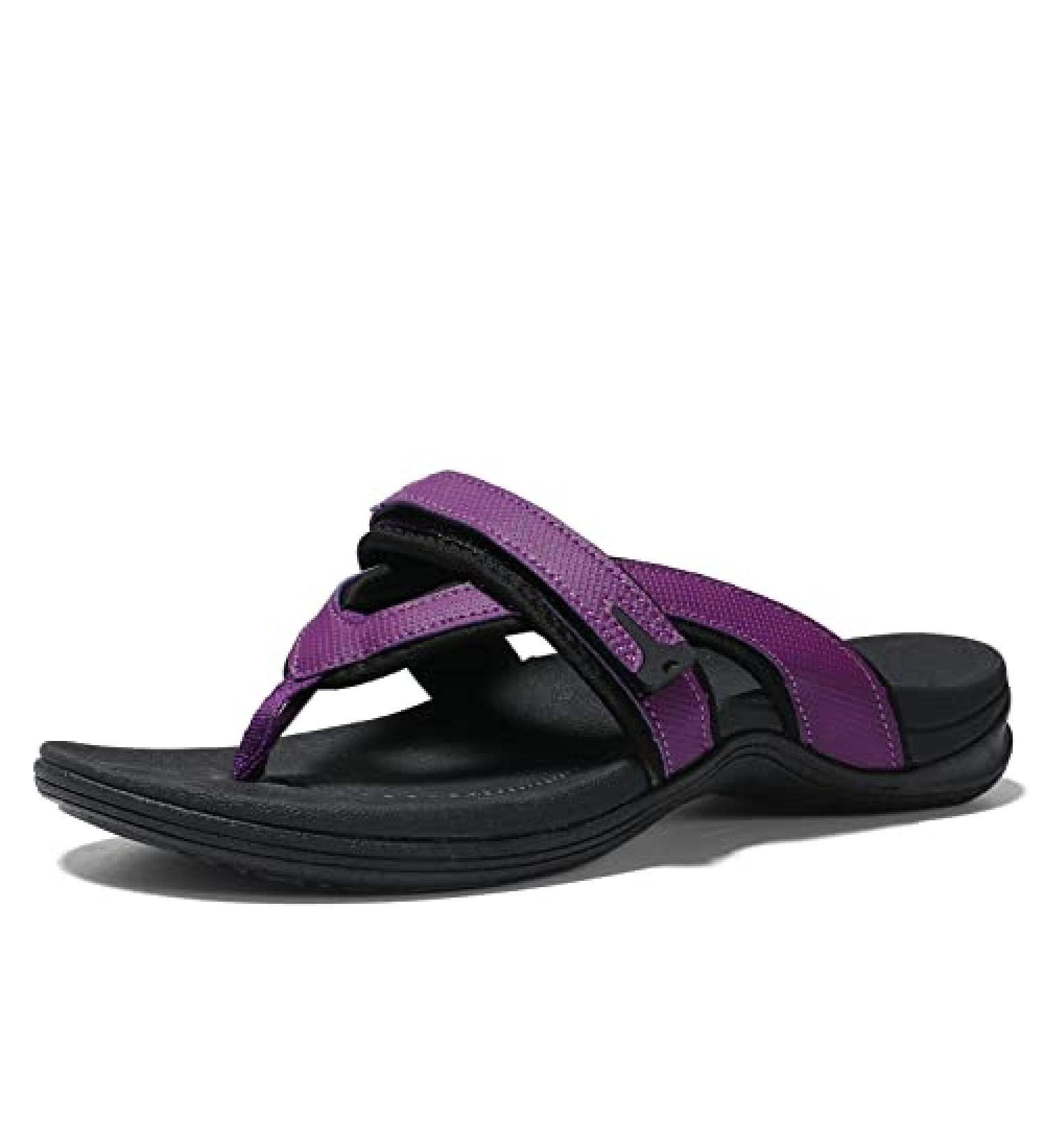 UTENAG Women's Arch Support Flip Flops - Orthotic Thong Sandals in Purple (Size 8) - Buy Online on GoSupps.com