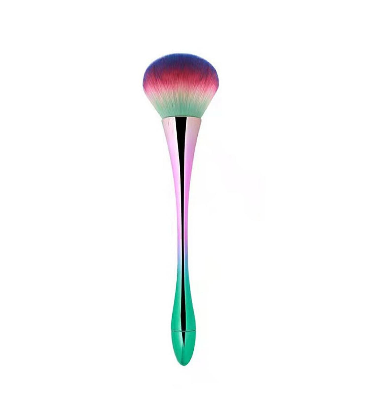 dijiusidy Makeup Brush Foundation Powder Blending Cosmetic Brushes Long Handle Plating Washable Reusable Soft Make Up Tool Colorful - Buy Online on GoSupps.com