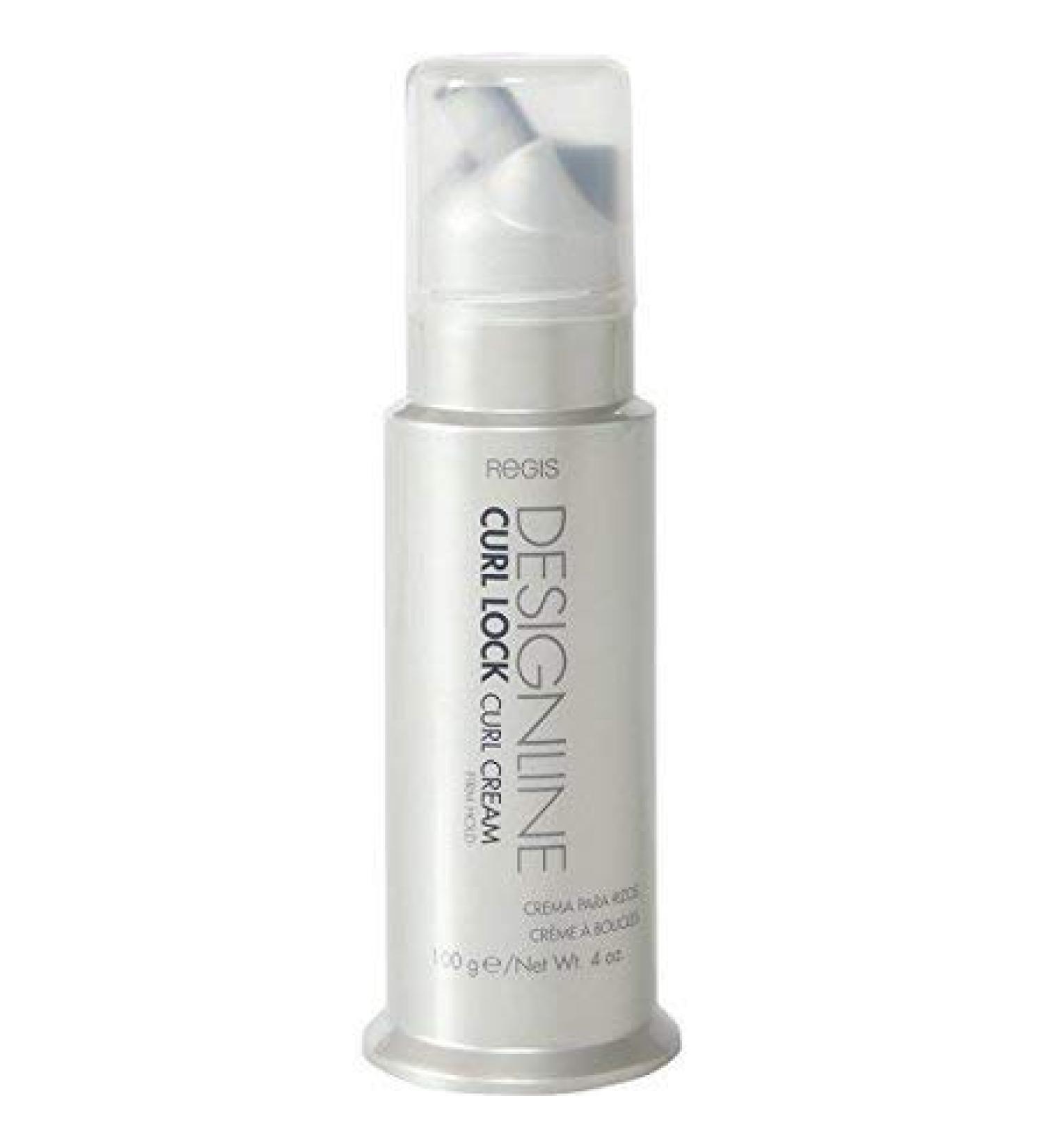 Curl Lock Cream 4 oz - Regis DESIGNLINE - Leave-in Treatment that Enhances Curl-Memory Bounce Frizz Smoothing and Helps Prolong the Integrity of Natural Curly Hair (4 oz)