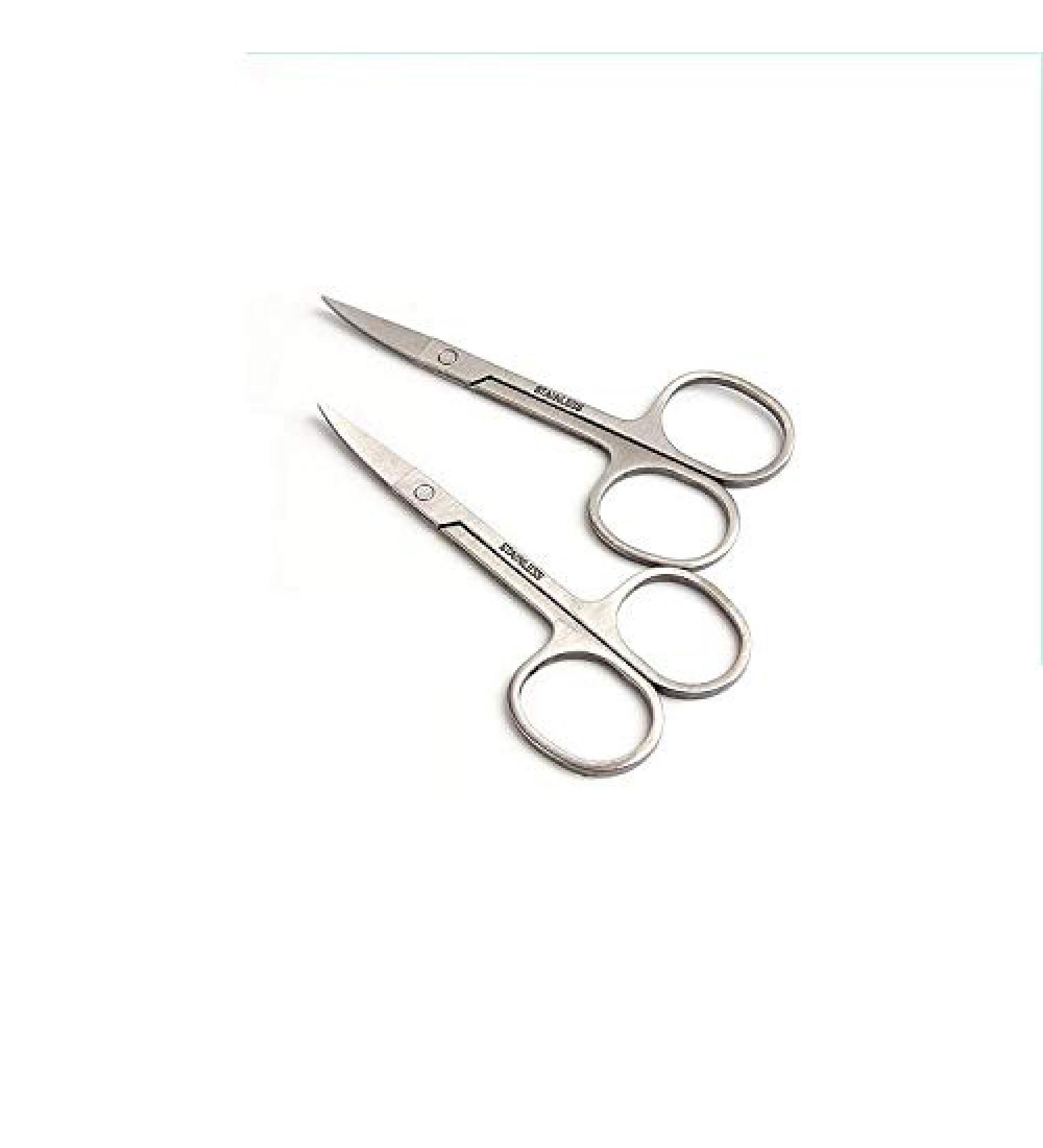 Premium Stainless Steel Manicure Scissors & Eyebrow Trimmer - Precision Nail & Hair Cutting Tools - Buy Online on GoSupps.com