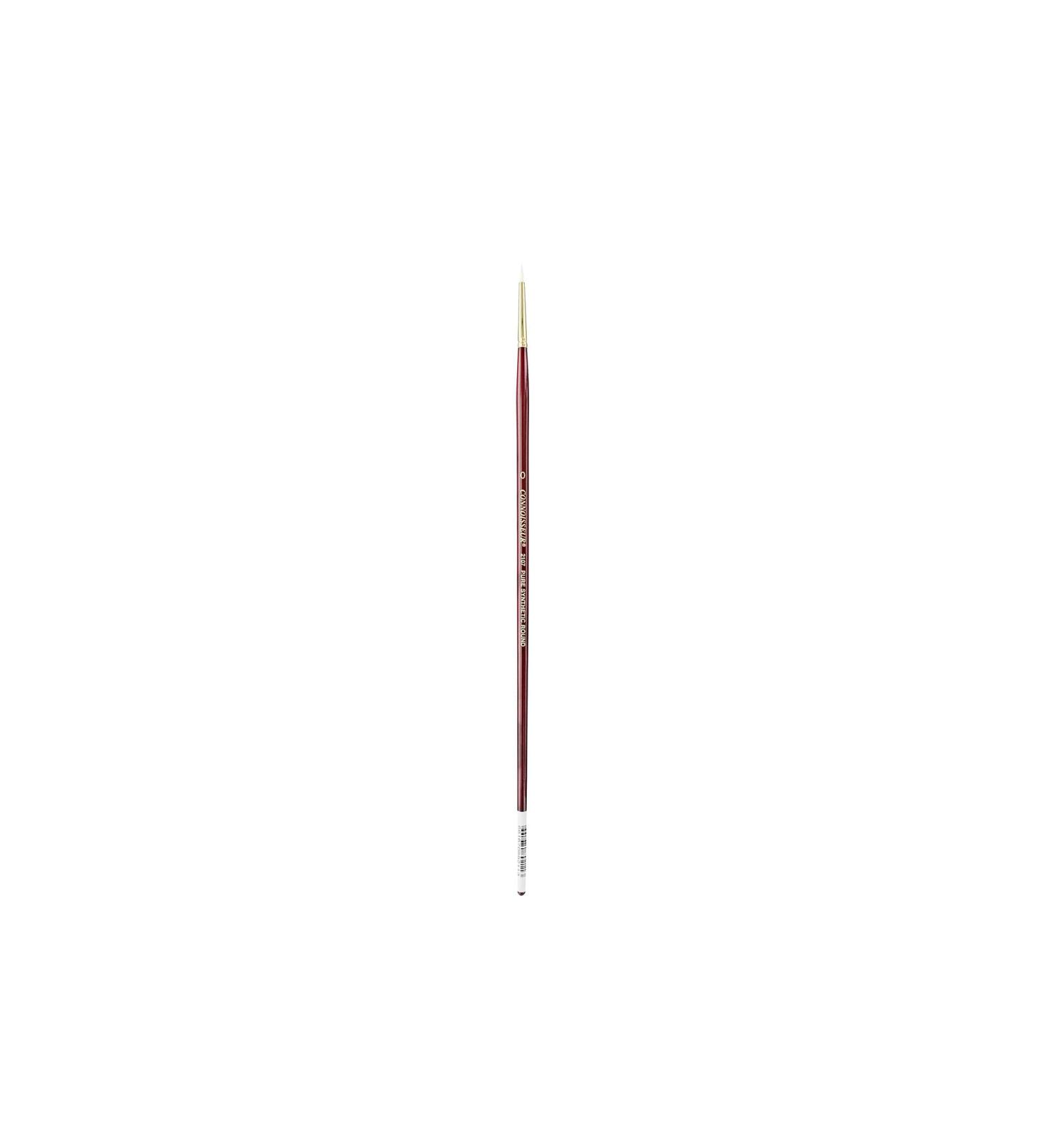 Connoisseur Brush Pure Synth Bristle LH Rnd #0 #0 Round