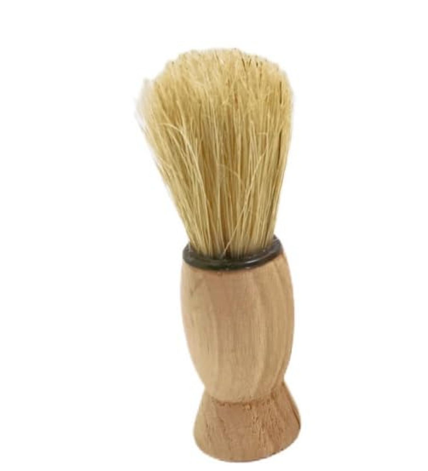 Premium Small Wood Shaving Brush for Men | Perfect for Beard Grooming - International Shipping Available - Buy Online on GoSupps.com