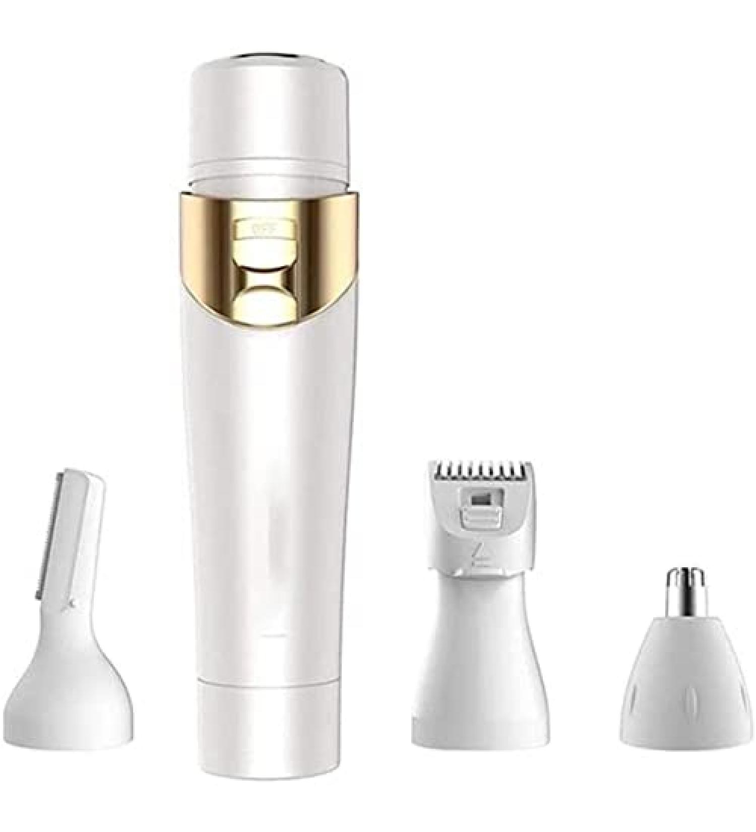 KouRy USB Rechargeable Ear Nose Hair Trimmer Clippers - Painless Waterproof Nose Hair Remover for Women & Men - Professional Eyebrow & Facial Hair Trimmer (White - Buy Online on GoSupps.com