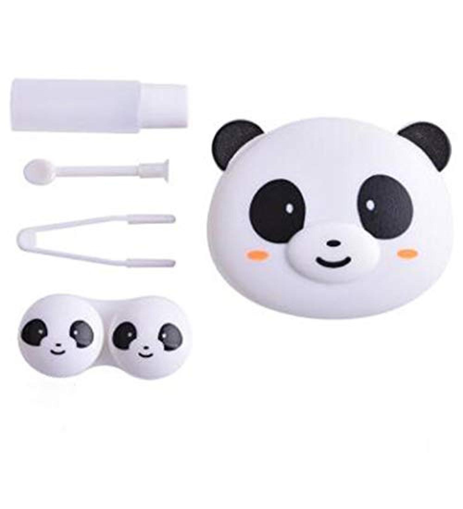Buy Yukiko Animal Shaped Contact Lens Case - White Panda M | Cute & Functional Eye Care Accessory - Buy Online on GoSupps.com