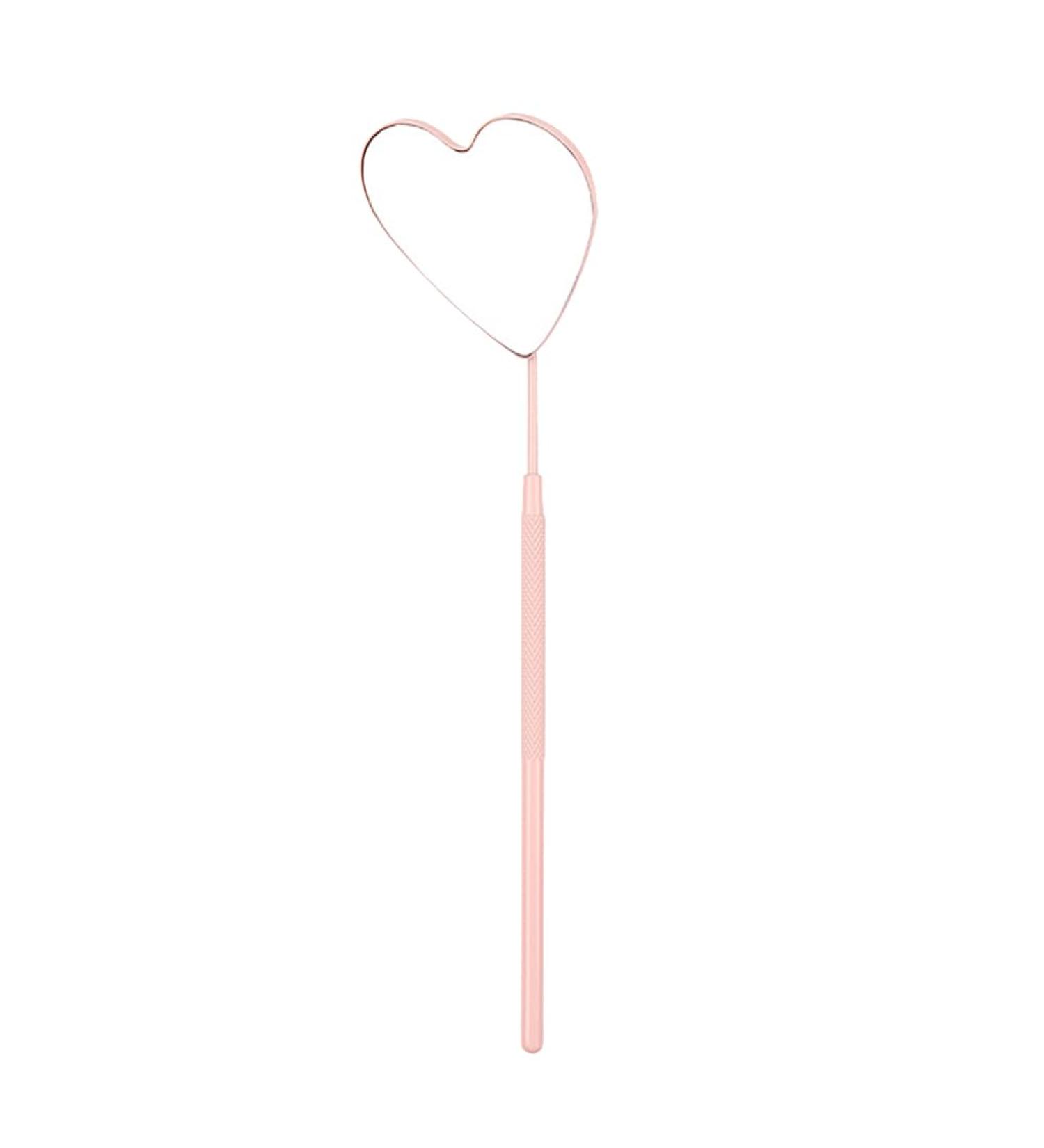 Buy Stainless Steel Eyelash Mirror - Large Eye Makeup & Lash Extension Accessory in Pink | International Shipping Available - Buy Online on GoSupps.com