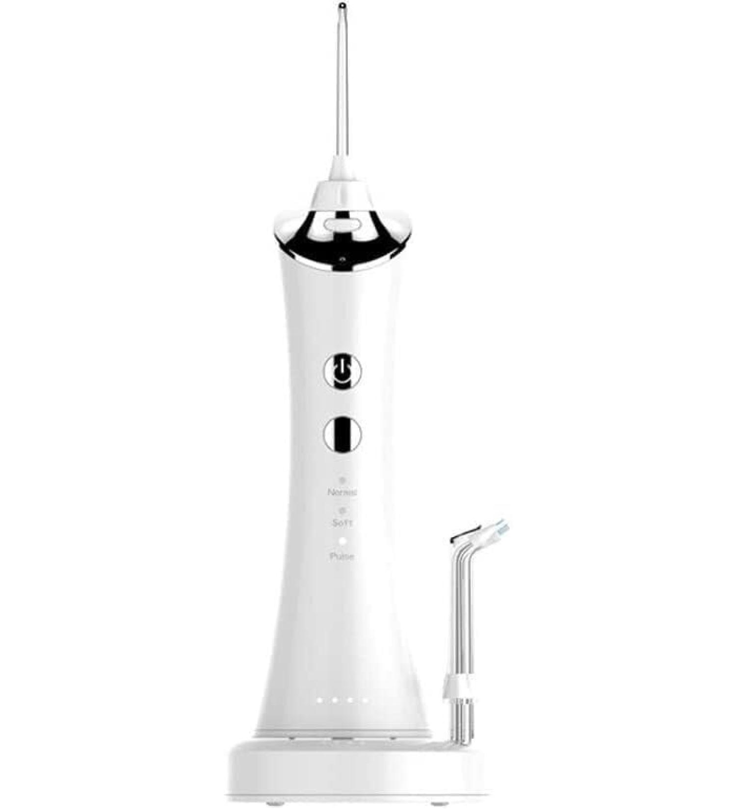 Professional Cordless Water Flosser - Portable Oral Irrigator for Home & Travel | Rechargeable & Waterproof | 4 Modes for Braces & Bridges Care - Buy Online on GoSupps.com