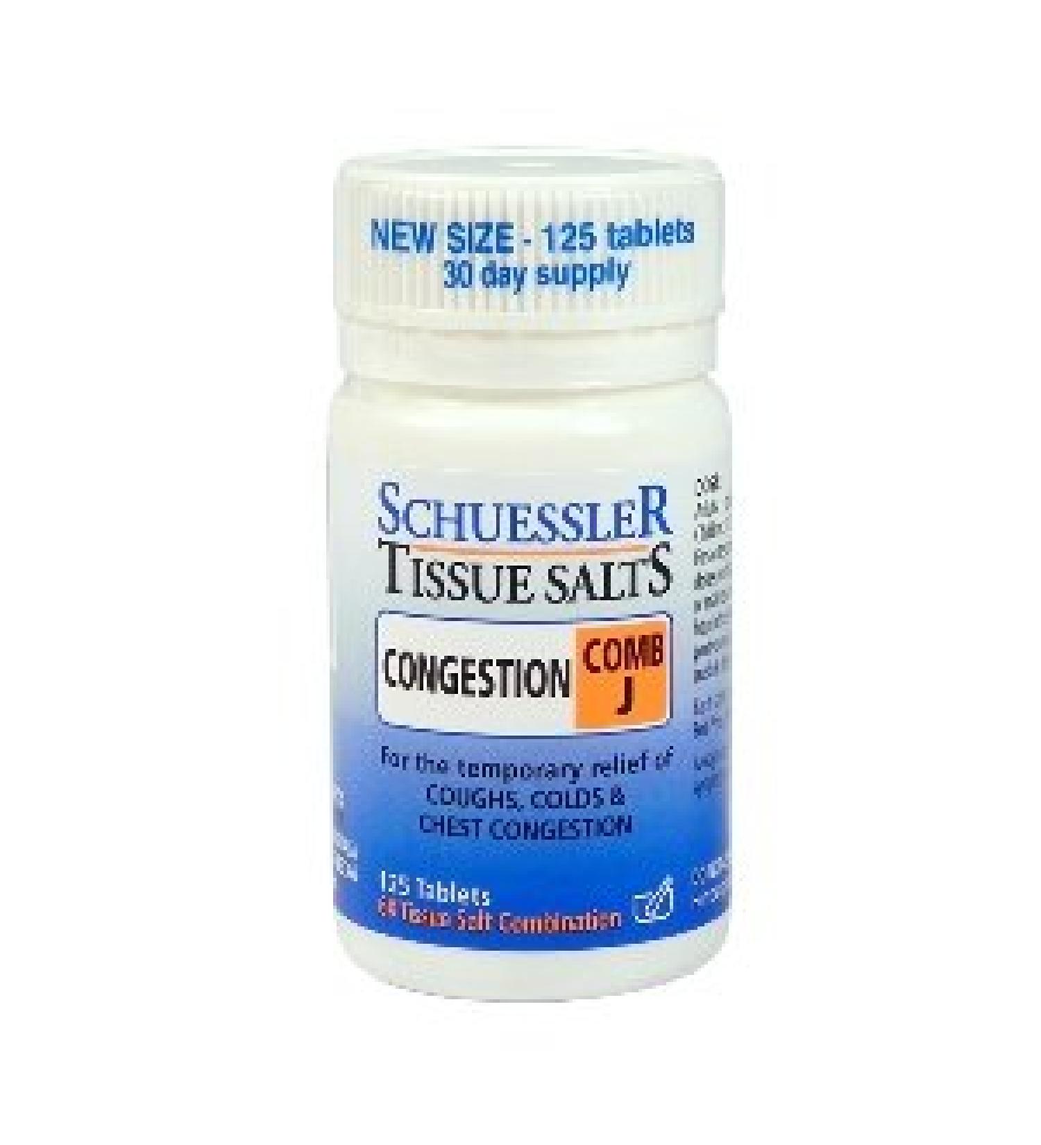 Combination J - Congestion-100 tabs Brand: Schuessler Tissue Salts