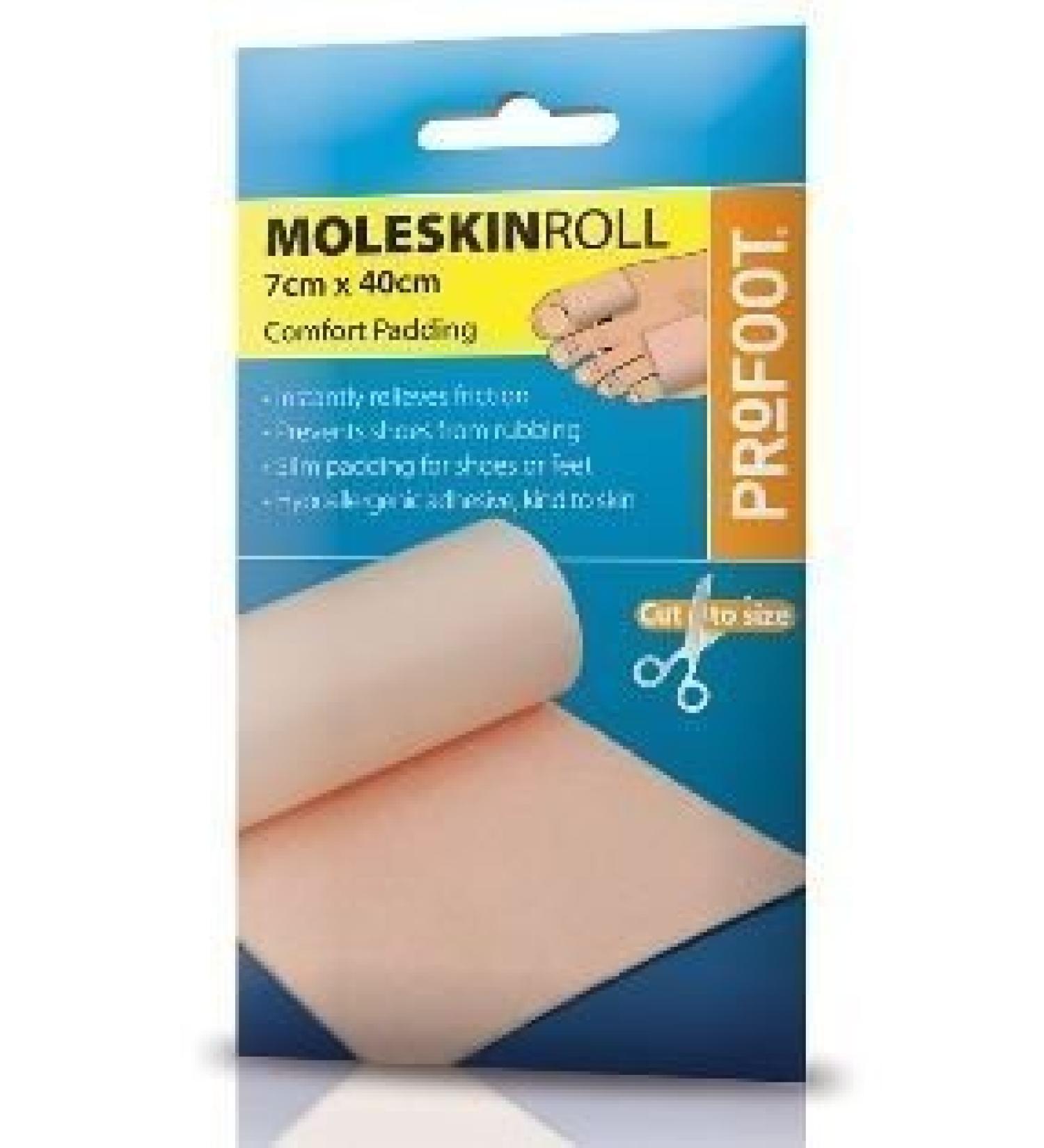 Profoot Moleskin Roll Instant Protection For The Foot From Rubbing Footcare New by Profoot