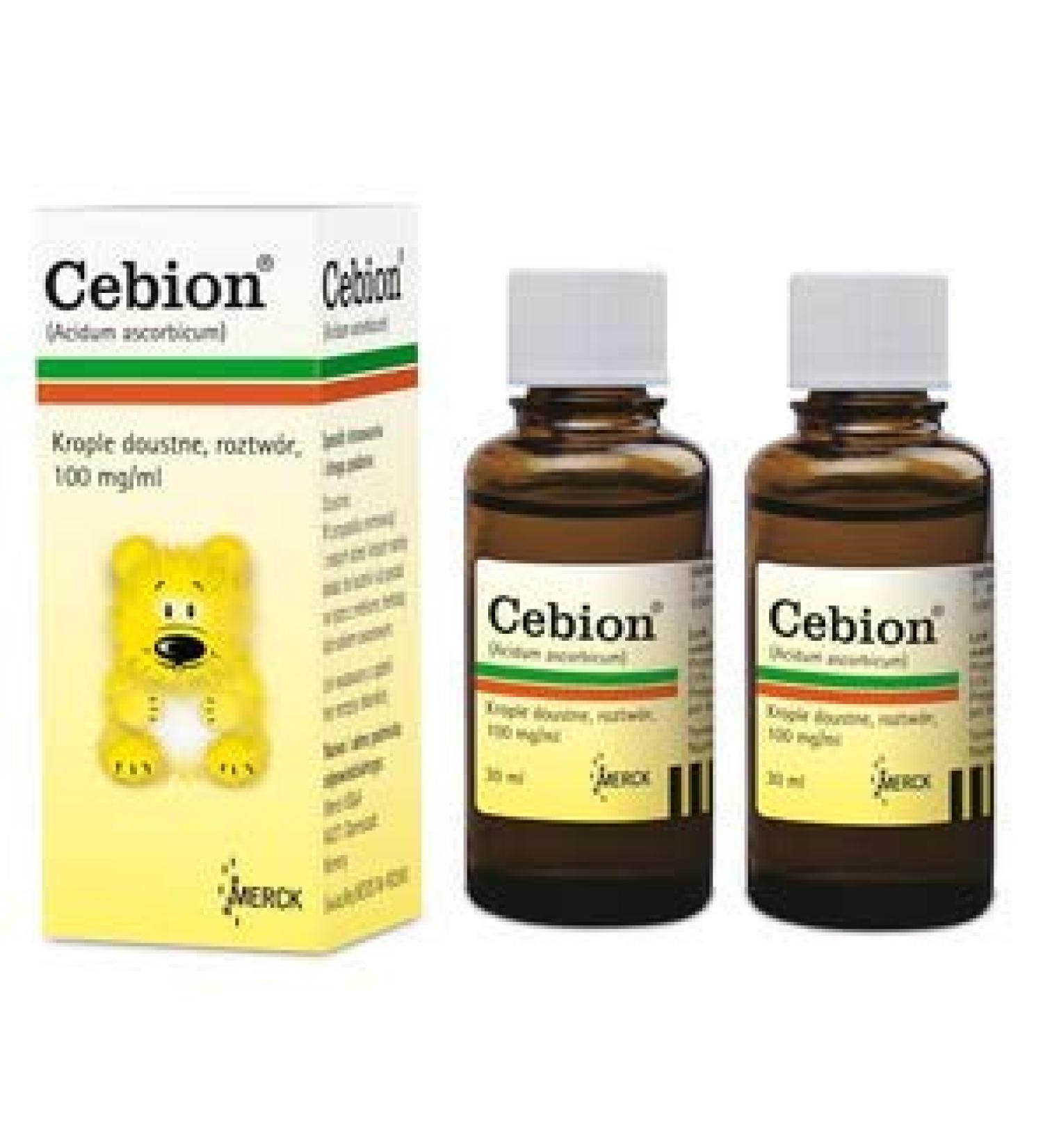 Merck Cebion Vitamin C for babies and children 30 ml pack of 2 - Buy Online on GoSupps.com