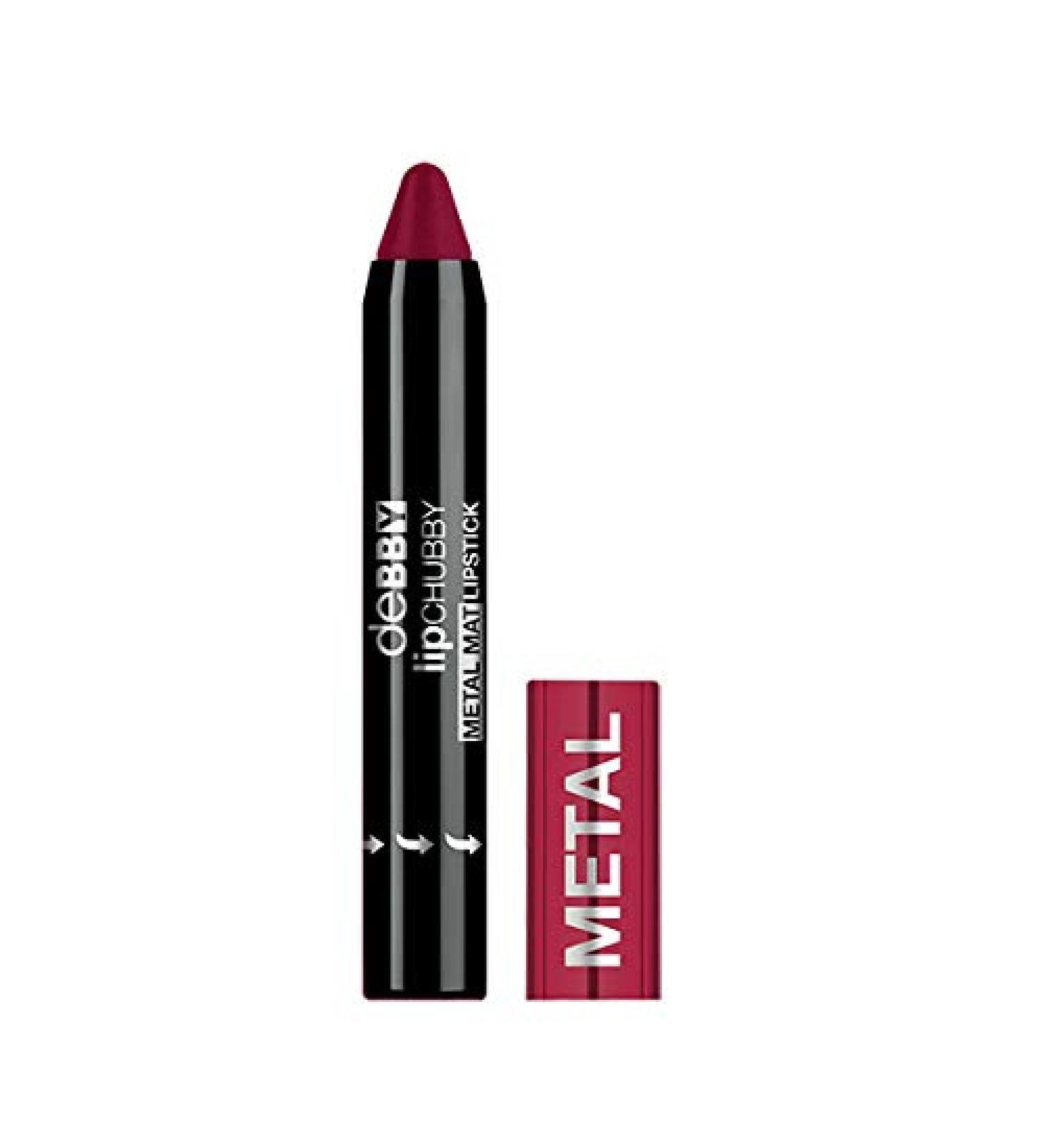 DEBBY LIPCHUBBY METAL MAT LIPSTICK 24 DARK RED