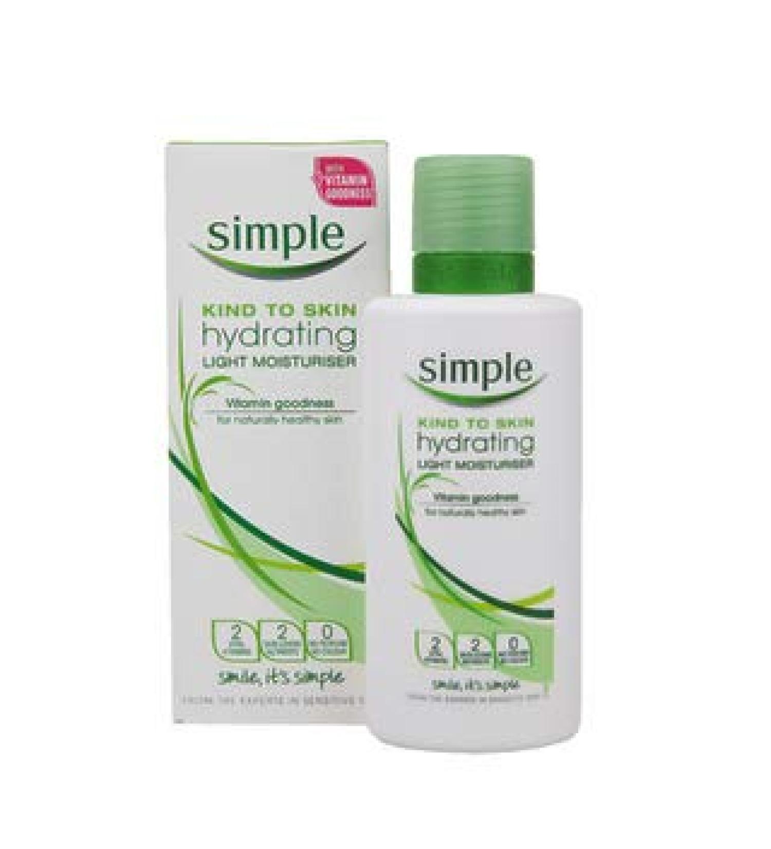 Simple Skin Hydrating Moisturizer, Facial Moisturizer for Sensitive Skin with 12 Hour Moisturization, 4.2 Ounce (Pack of 3)