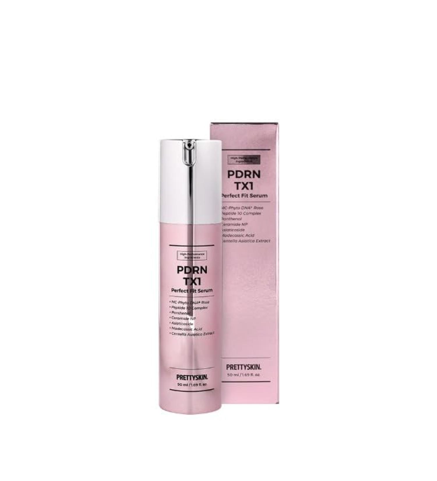 PRETTYSKIN 21% Vegan PDRN TX1 Perfect fit Serum with Hydrating & Firming | Peptide 10 Complex + Centella Asiatica + SNOW SP | Lightweight Daily Moisture for All Skin Types 1.69fl oz PDRN 1.69 Fl Oz (Pack of 1) - Buy Online on GoSupps.com