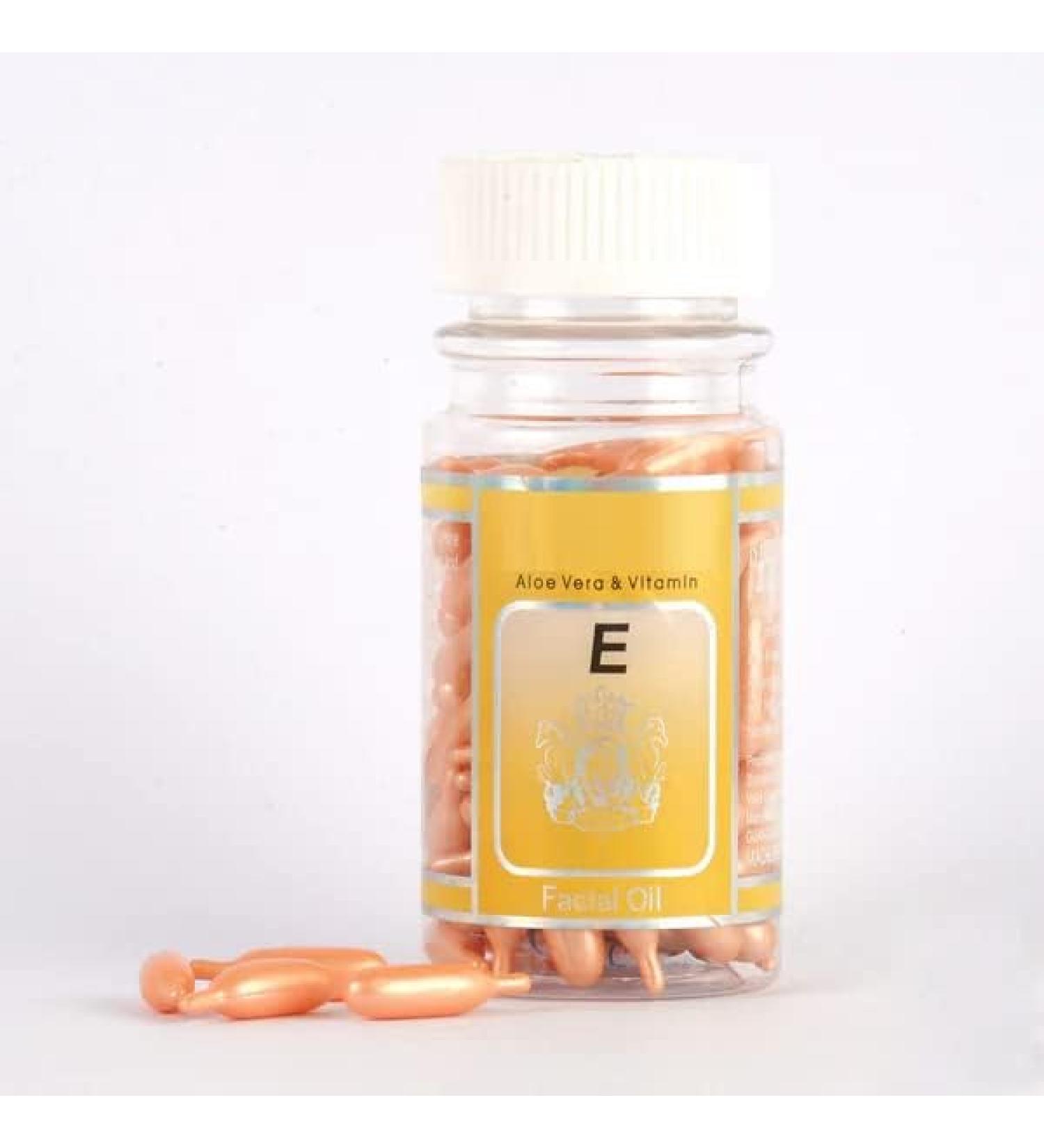 Vitamin E Anti Wrinkle Spot Acne Moisturizing Facial Capsules - Buy Online on GoSupps.com