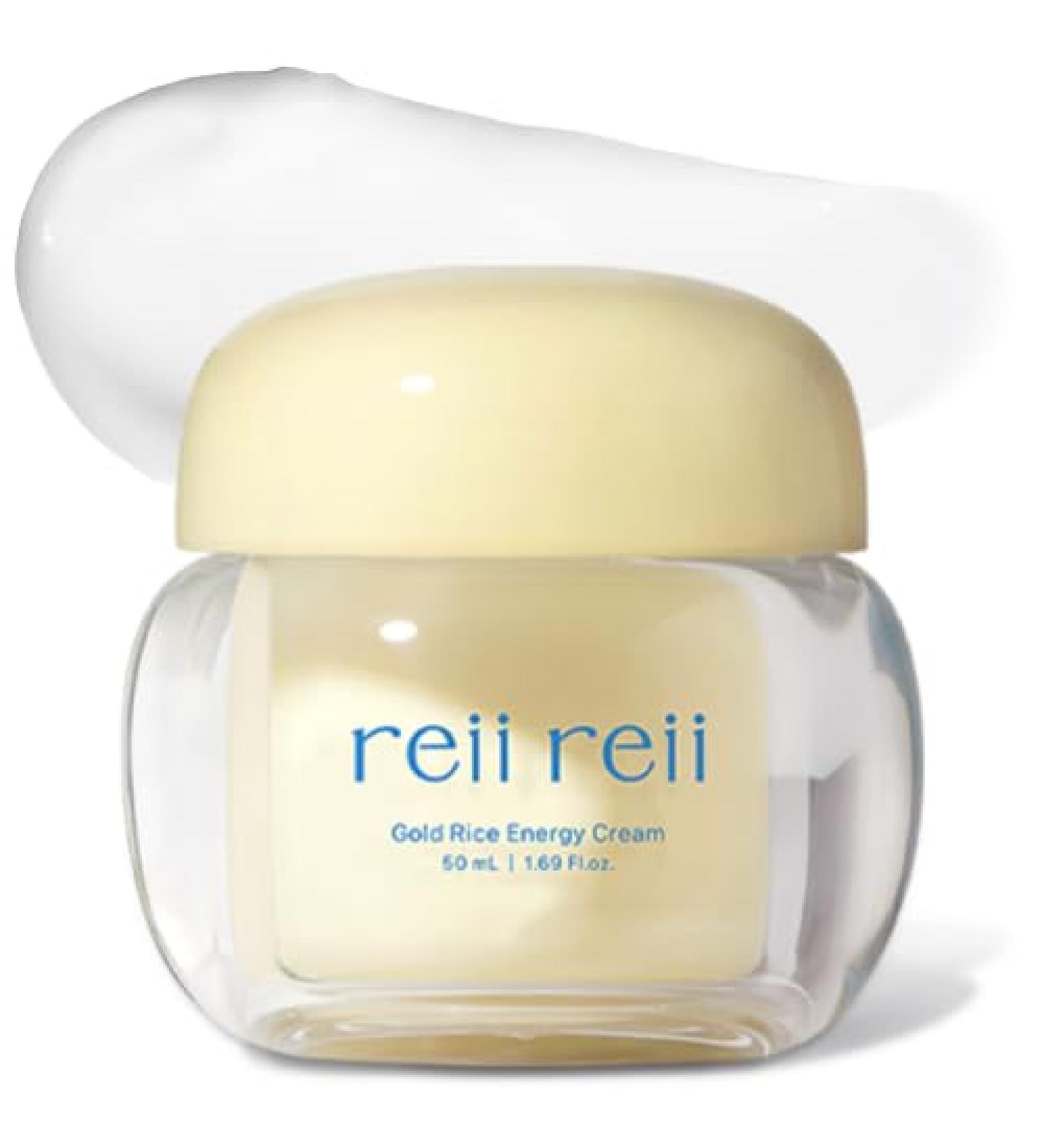 reii reii Gold Rice Energy Cream Heritage Golden Rice Formula for Deep Hydration & Radiant Glow | Vegan Moisturizer with Peptide & Hyaluronic Acid Korea Skincare(1.69 fl.oz / 50ml) - Buy Online on GoSupps.com