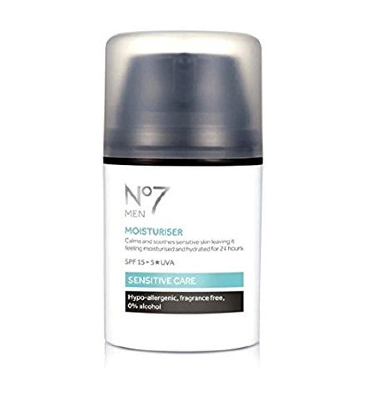 No7 Men Sensitive Care Moisturiser 50ml (Boxed)