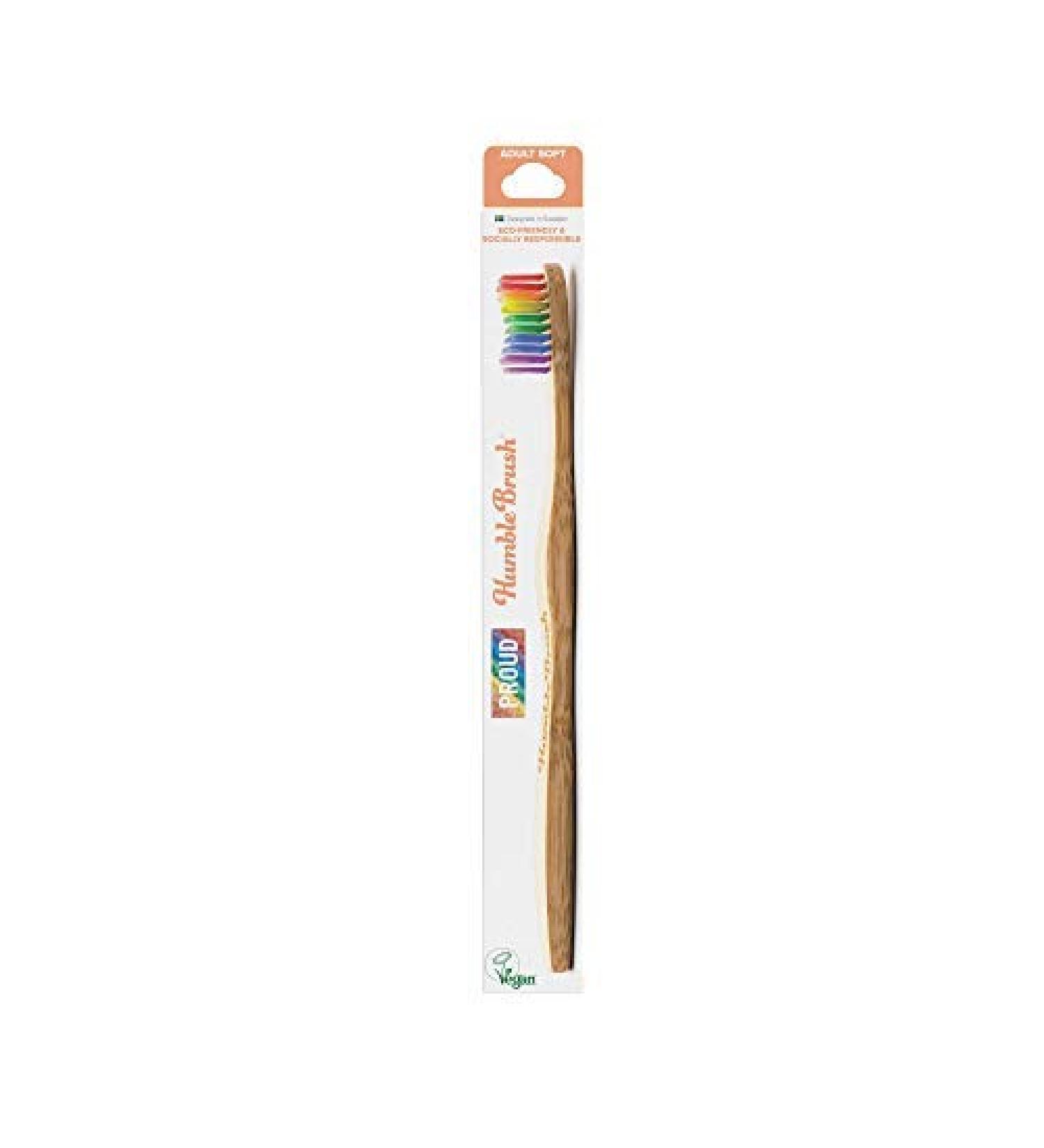 Buy The Humble Co. Bamboo Toothbrush - Soft Bristles Eco-Friendly Vegan Dentist Recommended (3 Pack) - Buy Online on GoSupps.com