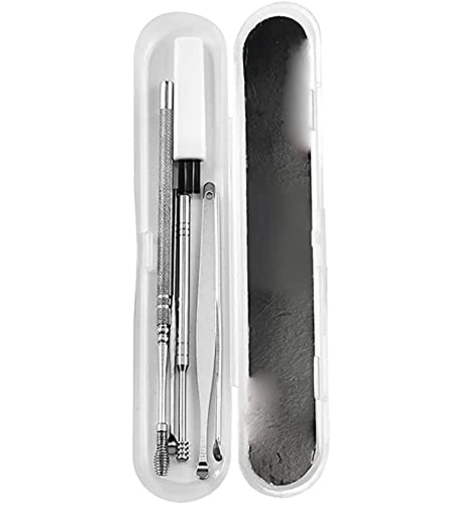 Earwax Removal Tool Innovative Spring Ear Wax Cleaner Tool Set Ear Wax Removal Kit with Storage Box and Cleaning Brush Ear Curette Cleaner Unisex - Buy Online on GoSupps.com