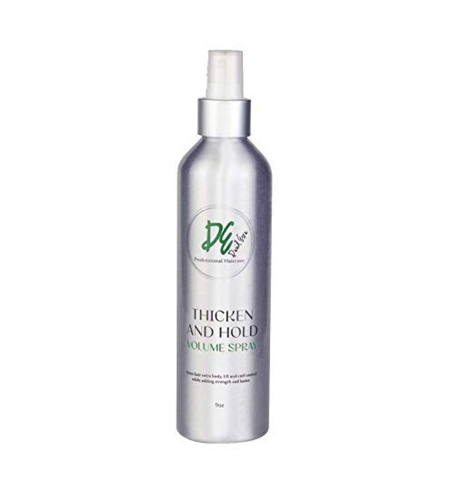 David Ezra DE Thicken & Hold Volumizing Spray for Fine/Thin Hair made with All Natural Organic Ingredients Cruelty FREE & Vegan