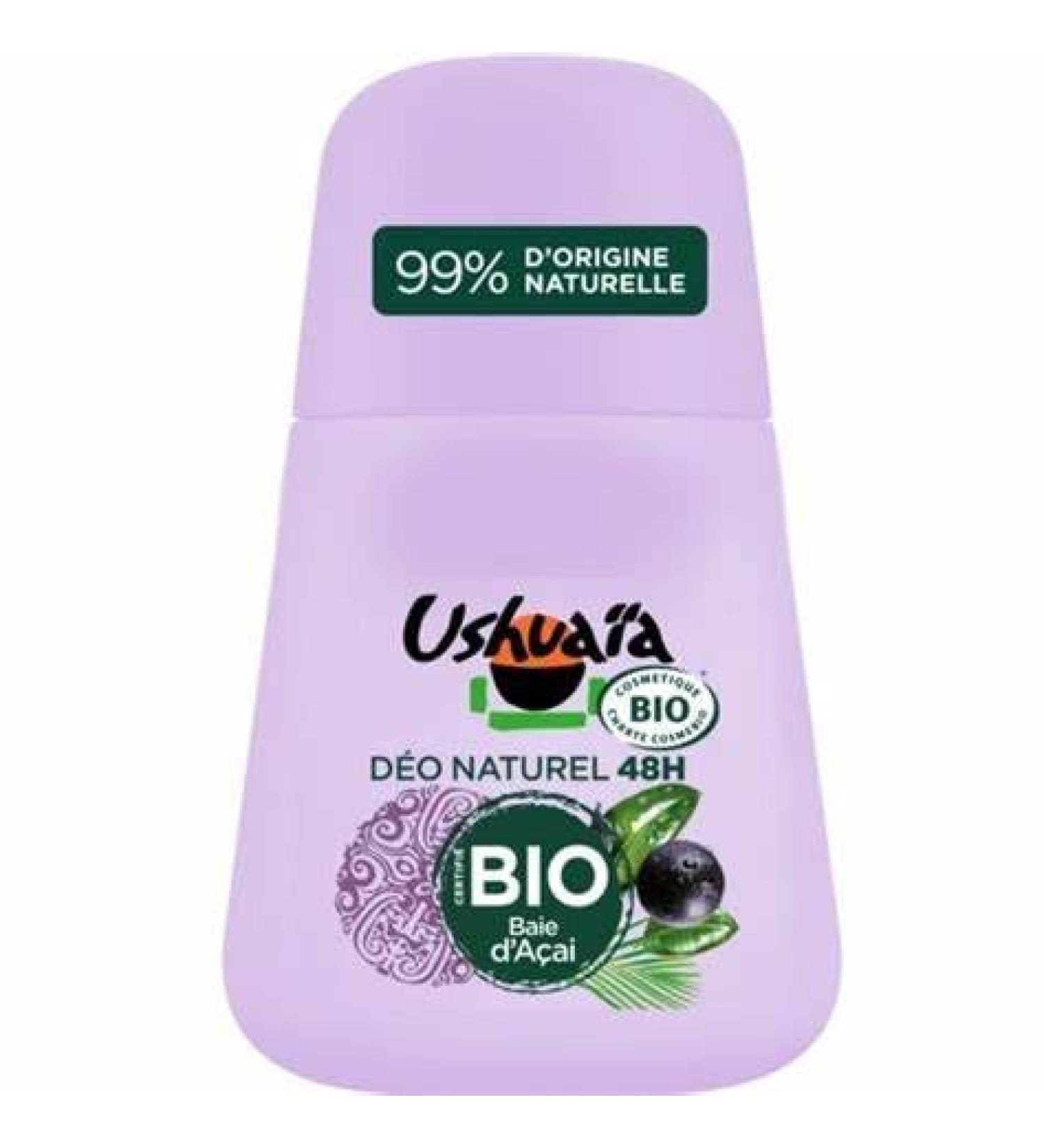 Ushuaia Organic Roll-on Deodorant 48h Acai, 50 ml