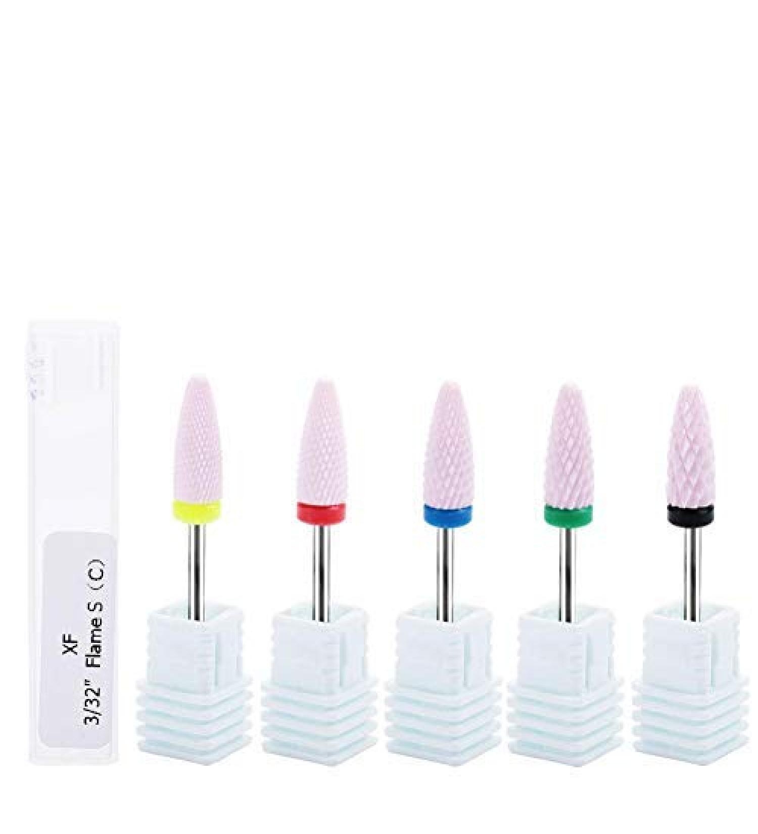 Nail Drill Bits Professional Nail Polisher Nail Manicure Tool Ceramic Cylinder Nail Manicure Tools Excellent for Grinding Polishing Peeling Drilling Carving Nair Art Tools (Perfect Polisher Set) - Buy Online on GoSupps.com