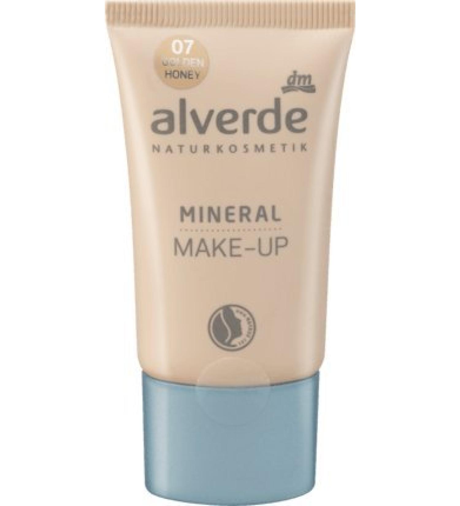 alverde Vegan Mineral Makeup Golden Honey Mineral 07, 30 ml