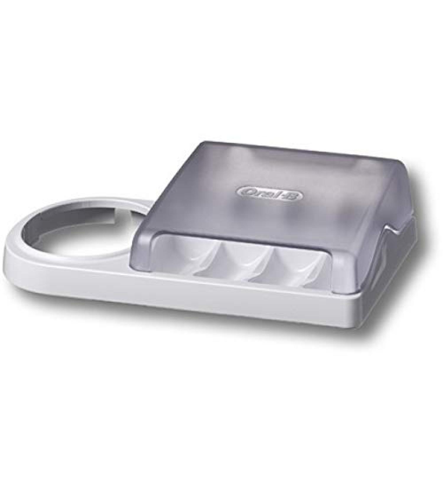 Oral B Brush Head Storage Unit with Lift Cover
