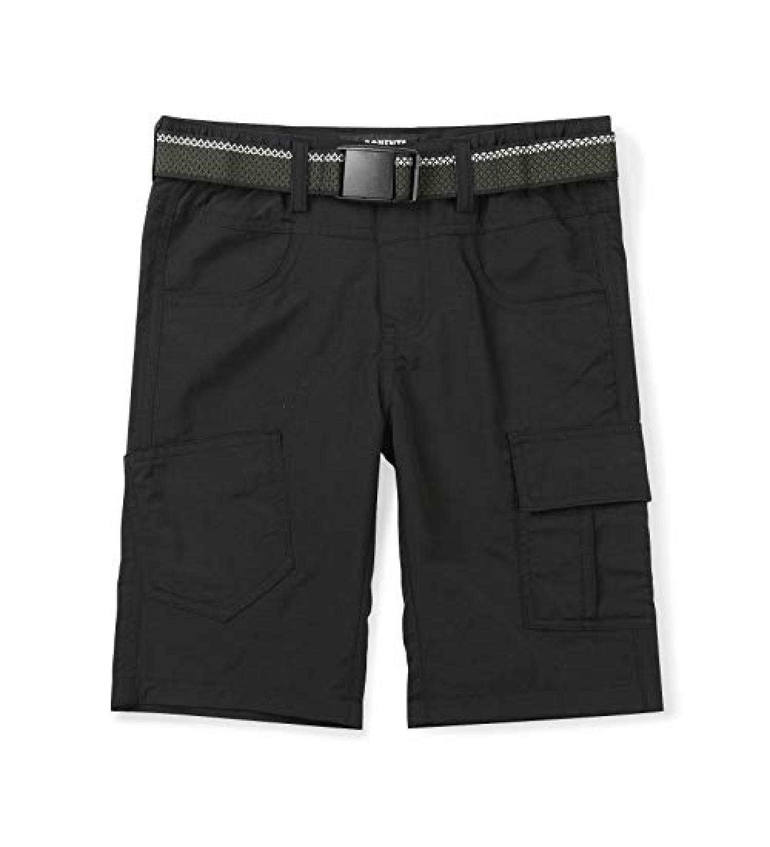 Mesinsefra Boys' Quick Dry Cargo Shorts - Black, Size 7-8 Years | Perfect for Outdoor Activities - Buy Online on GoSupps.com