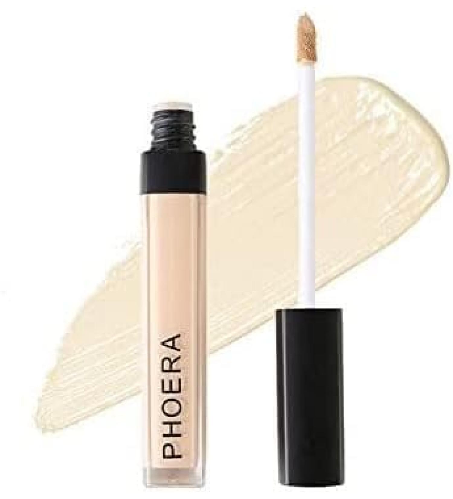 Phoera Full Coverage Concealer Highly Pigmented Matte Finish for Under Eye Dark Circles Moisturizing Makeup Cream Helps Control Excess Oil 20g (Pack of 1) 101 Light - Buy Online on GoSupps.com