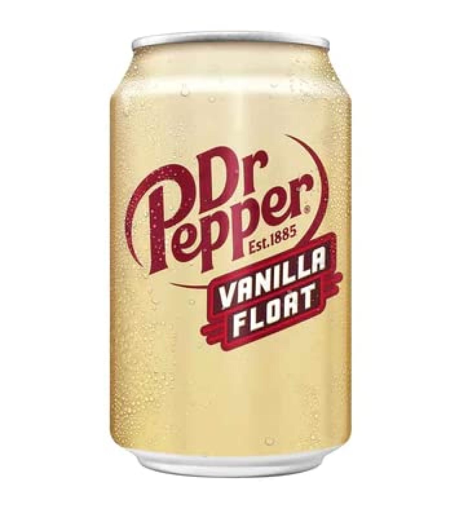 Dr Pepper Vanilla Float Popular Summer Beverage Mixed With Natural Vanilla Flavor - 12 fl oz Pack of 12 - Buy Online on GoSupps.com