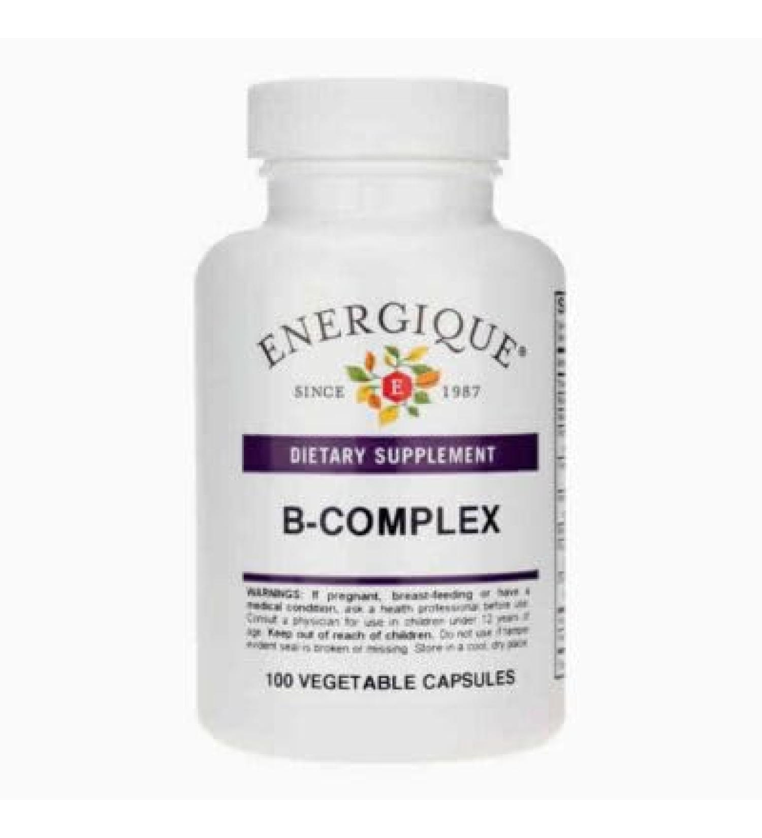 Energique B-Complex Dietary Supplement 100 Vegetable Capsules