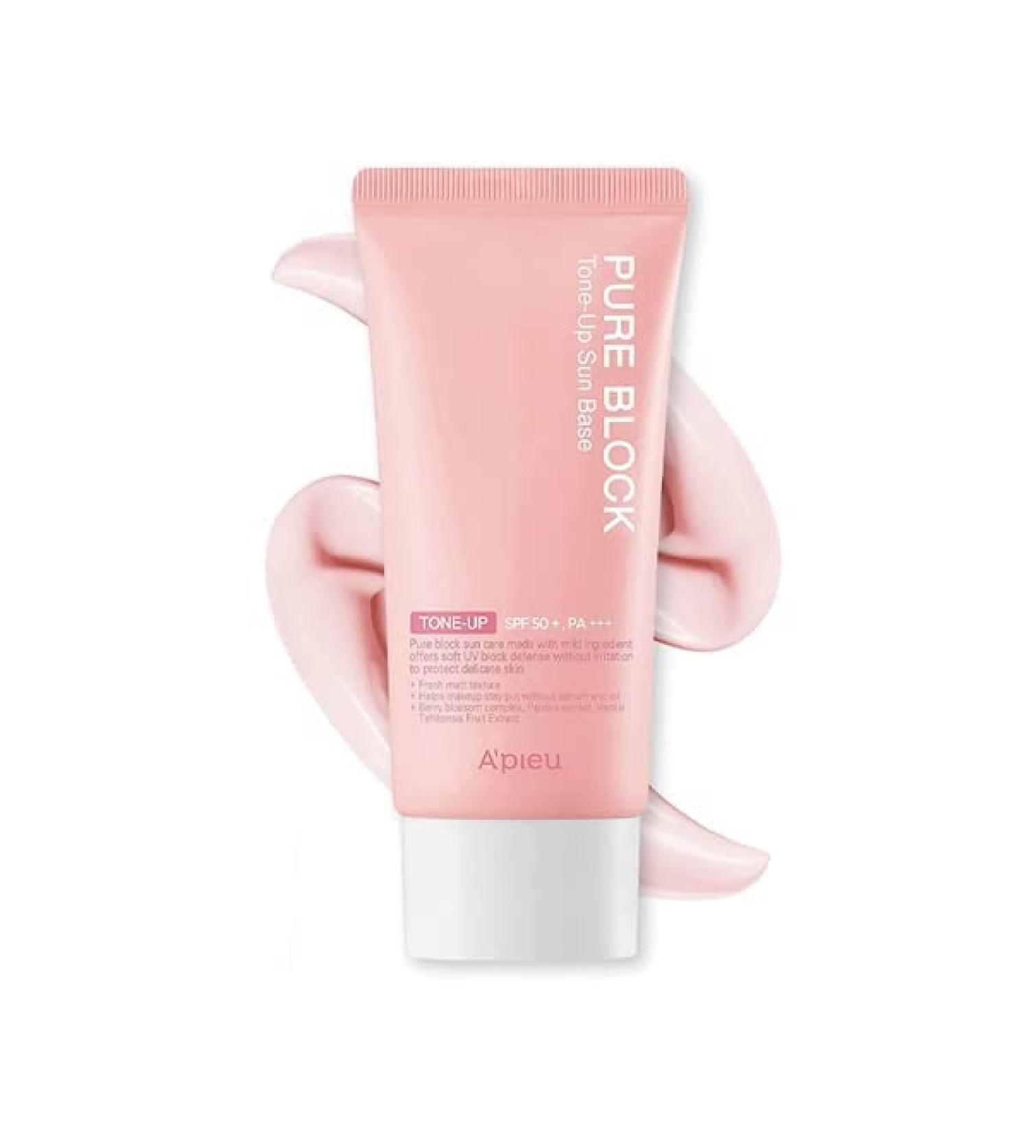 Buy Apieu Pure Block Tone-Up Sun Base EX SPF50+ PA+++ 50ml | Best International Shipping | Protect Your Skin - Buy Online on GoSupps.com