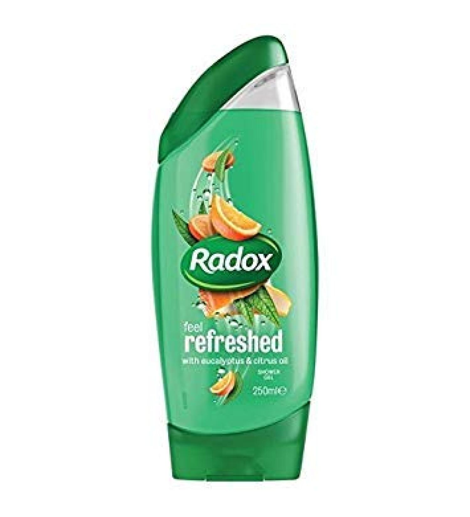 Radox Sentir Gel Douche 250Ml Rafra chie (Lot de 4)