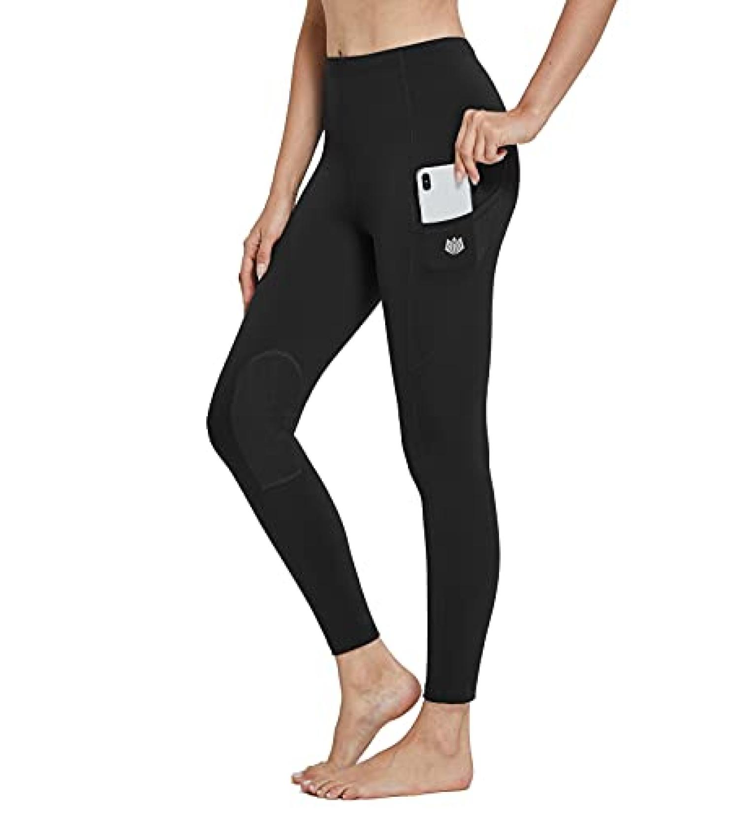 FitsT4 Girls Riding Pants - Kids Equestrian Breeches with Knee-Patch, Youth Schooling Tights - Black (Small) | Pockets Included - Buy Online on GoSupps.com