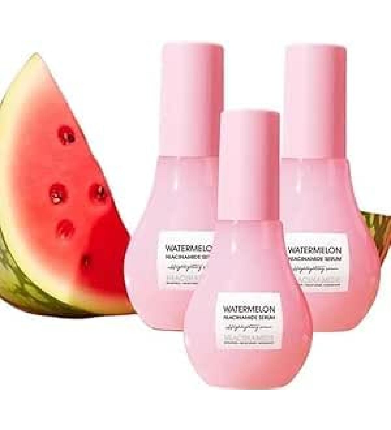 ZHBiwmatn 2024 New 3Pcs Watermelon Niacinamide Serum Niacinamide Serum for Face Hydrating & Brightening with Hyaluronic Acid Glycerin and Vitamin E Lightweight Facial Serum & Makeup Primer Liquid Highlighter - Buy Online on GoSupps.com