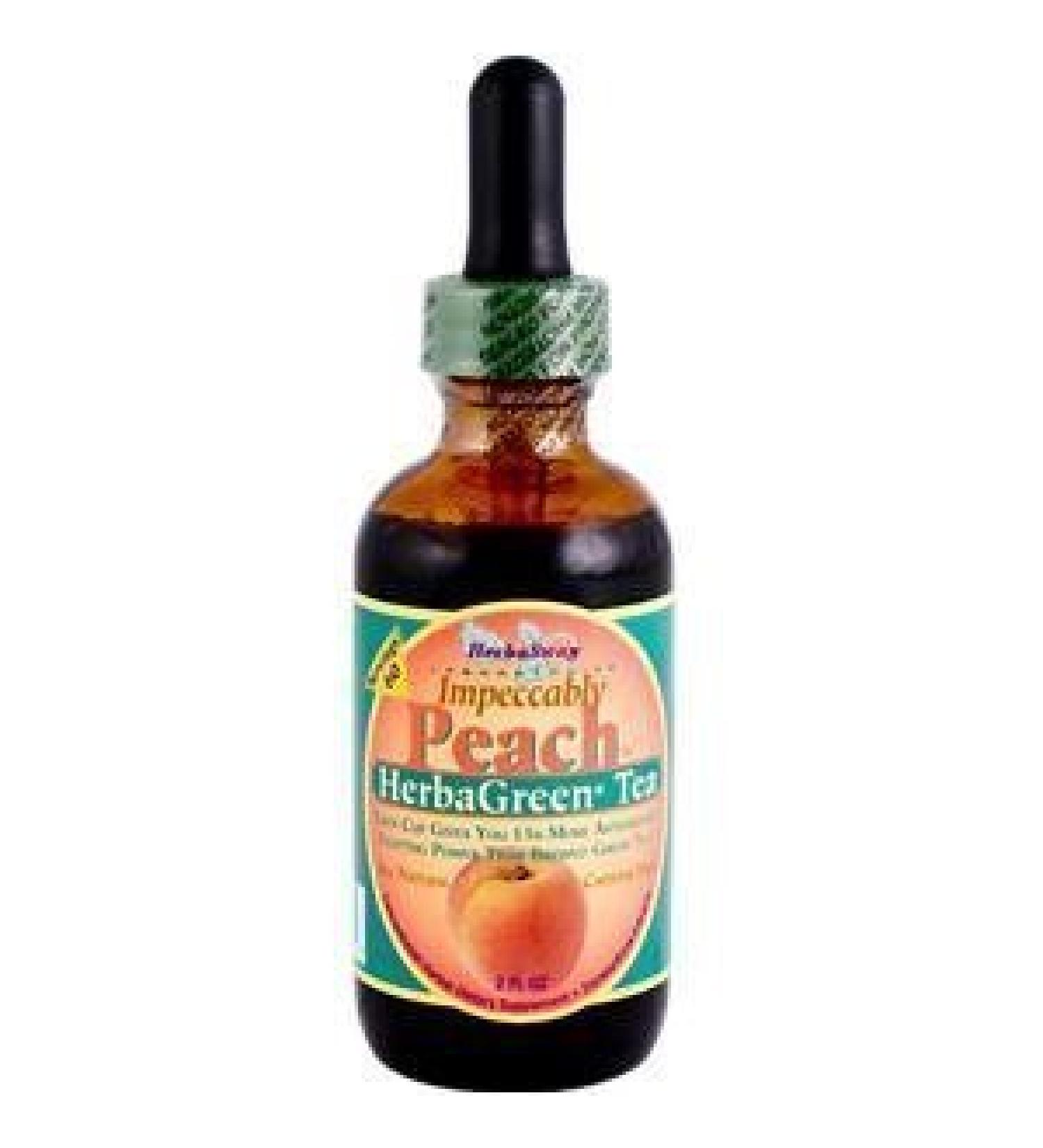 Herbasway Herbagreen Tea Peach 2 oz ( Multi-Pack)