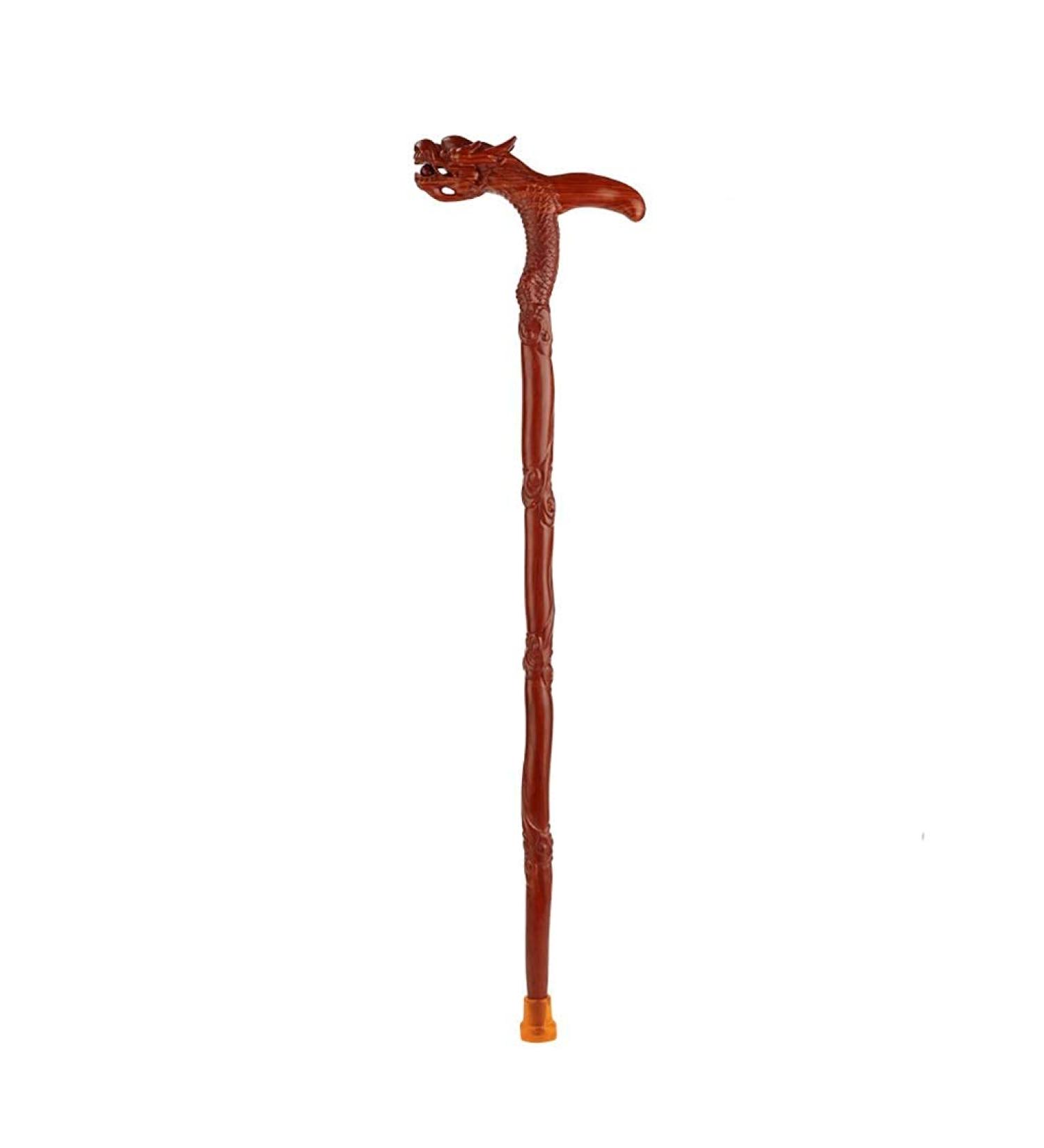 Cane Elderly Crutches Solid Wood Walking Stick Fine Carving Crested Head Faucet Handle Implied Auspicious Elderly Supplies Walker 96 cm (37.80 inches) Long Can be truncated (Color : A) Beautiful - Buy Online on GoSupps.com