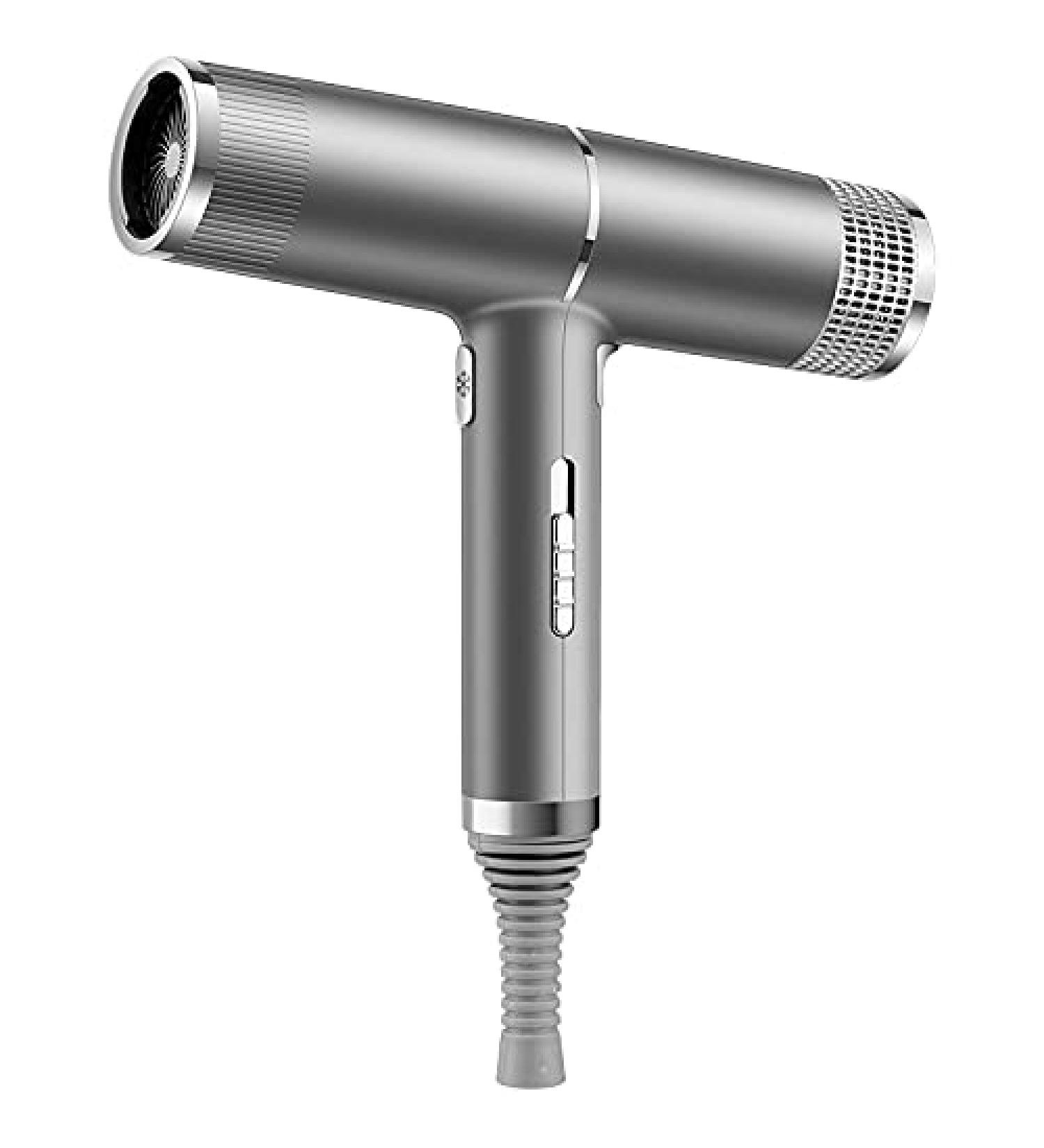 110V New Concept Hair Dryer Intelligent Frequency Conversion high Power Hair Dryer Home Dormitory Hair Salon Hammer Hair Dryer Grey