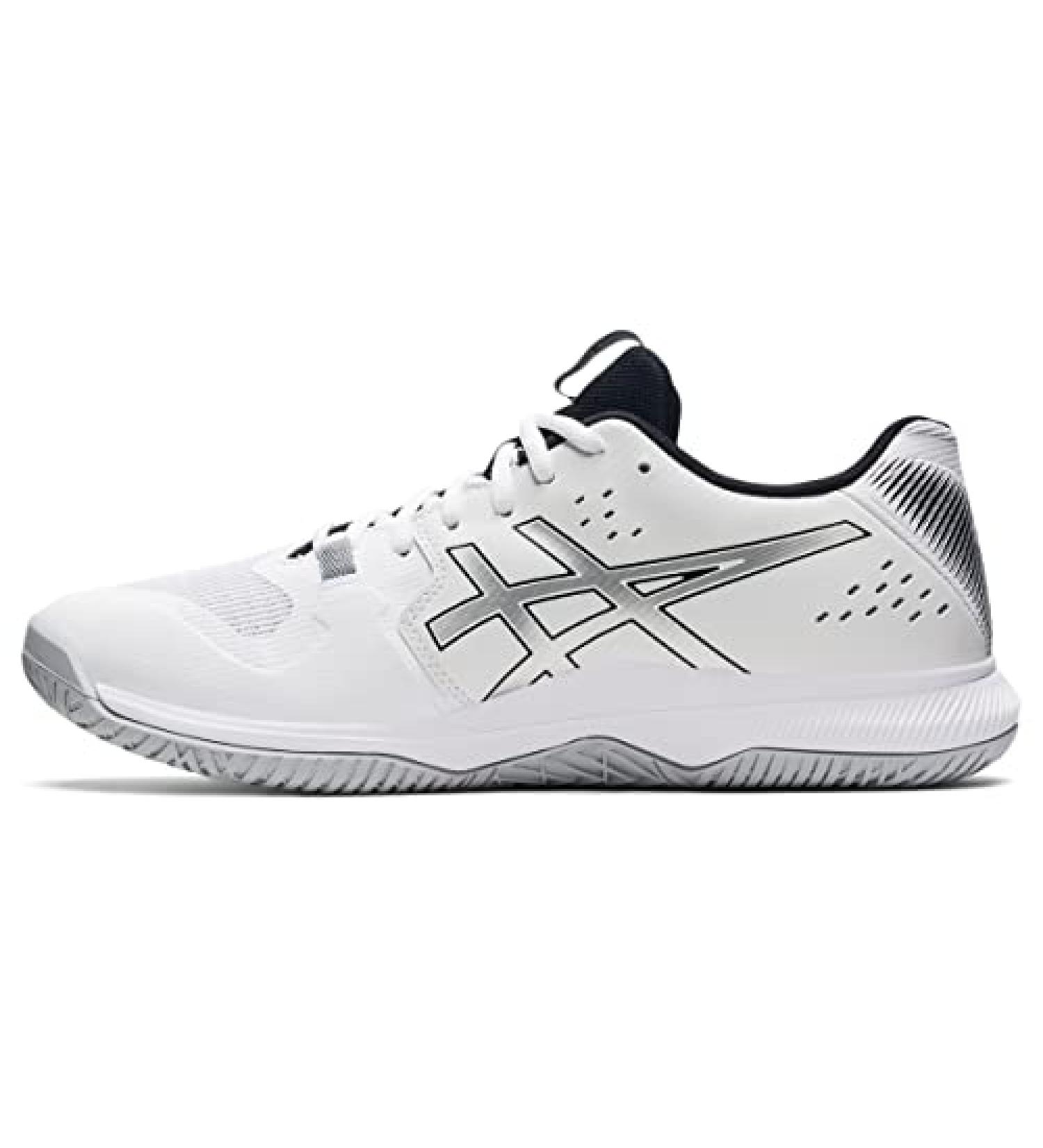 ASICS Men's Gel-Tactic 2 Volleyball Shoes - White/Pure Silver - Size 10 - Buy Online on GoSupps.com
