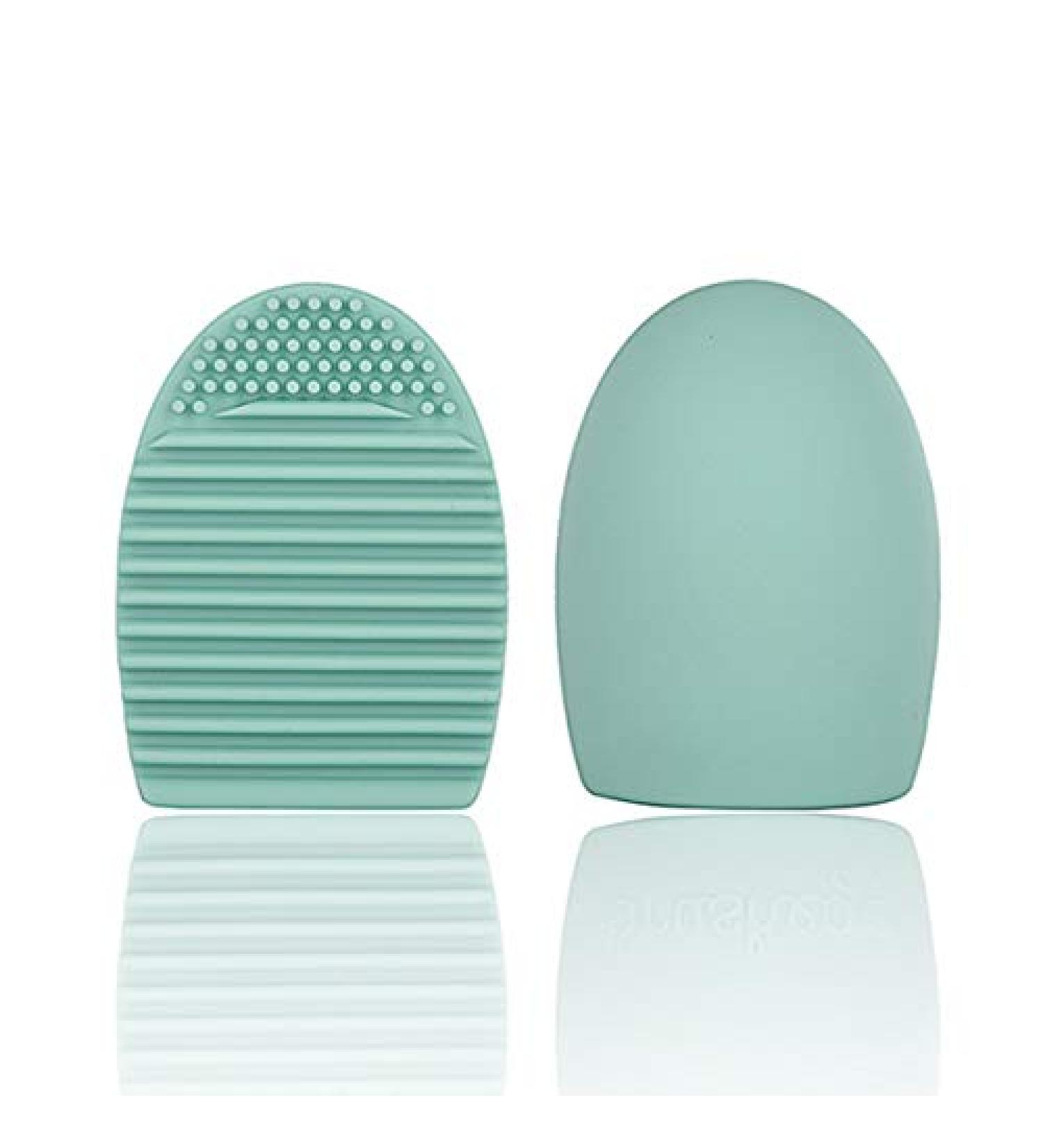 Eco-Friendly Silicone Makeup Brush Cleaner - Green Cosmetic Clean Tool Egg for Easy Cleaning - Buy Online on GoSupps.com
